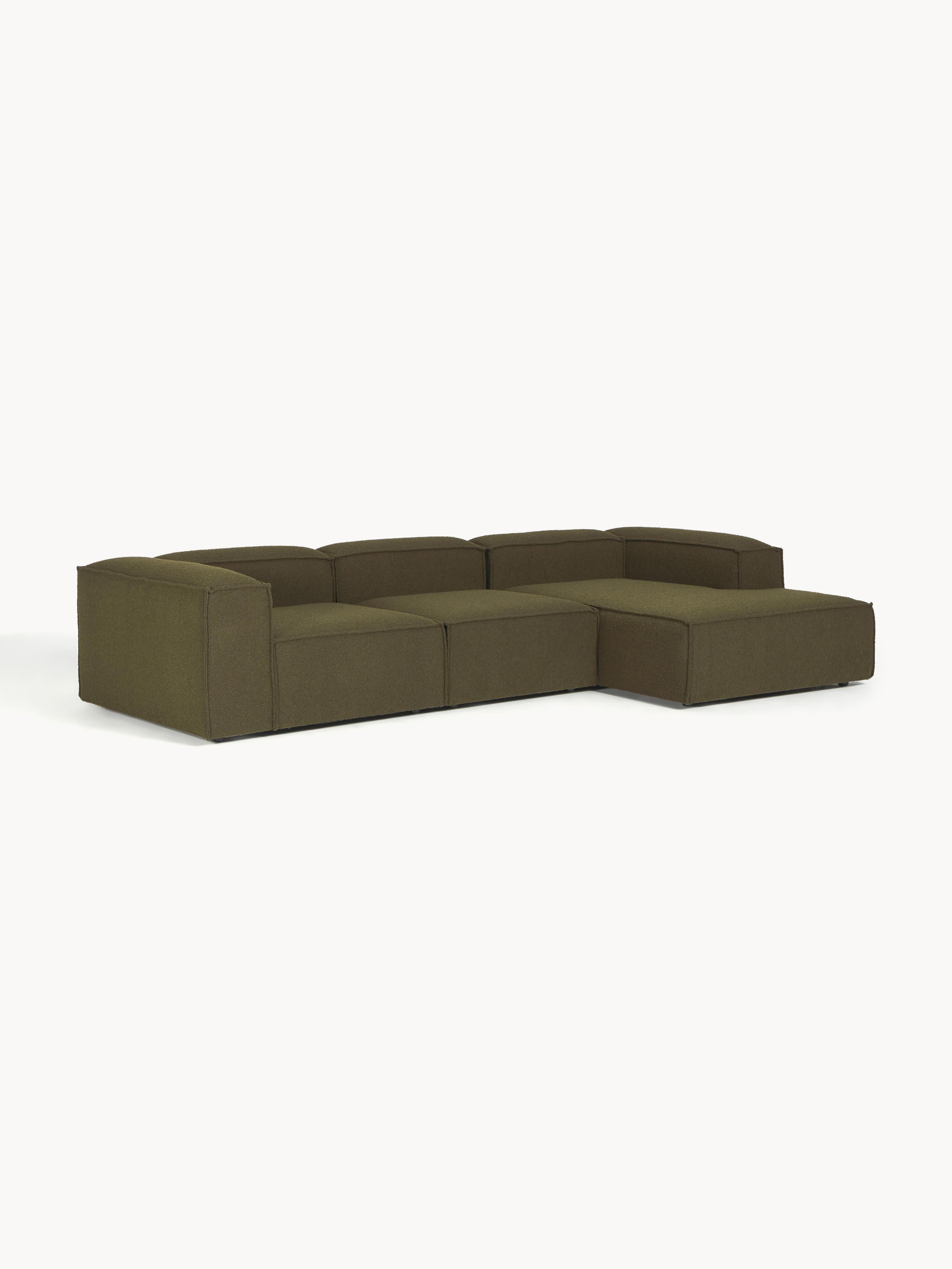 Modulares Bouclé-Ecksofa Lennon (4-Sitzer)