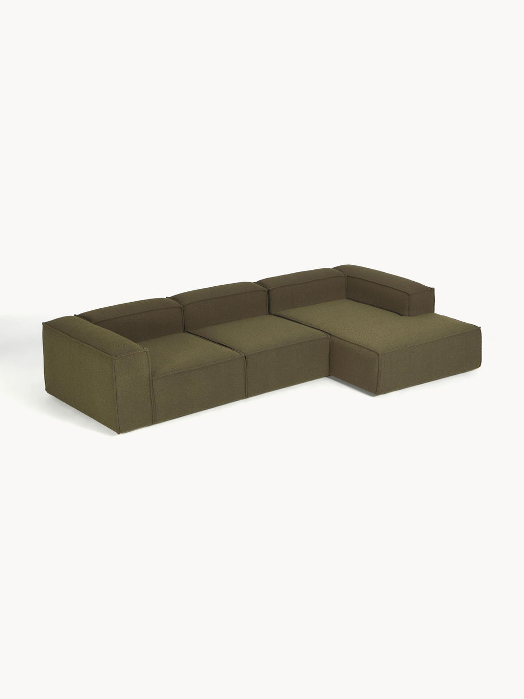 Modulares Bouclé-Ecksofa Lennon (4-Sitzer)