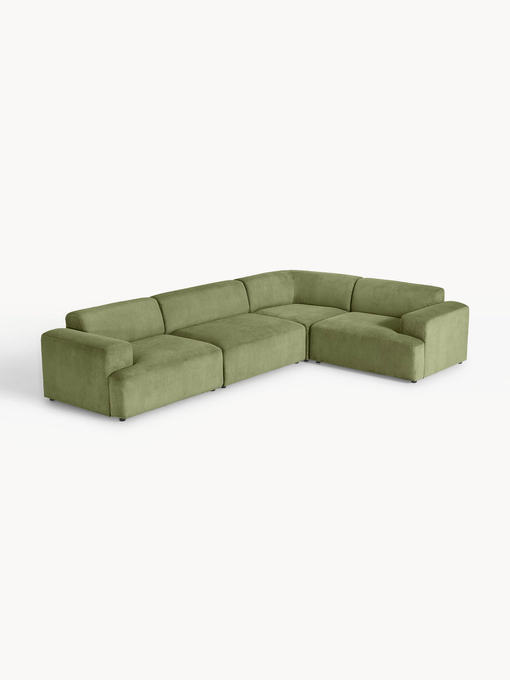 Galeriebild 1 - Großes Cord-Ecksofa Melva (4-Sitzer)