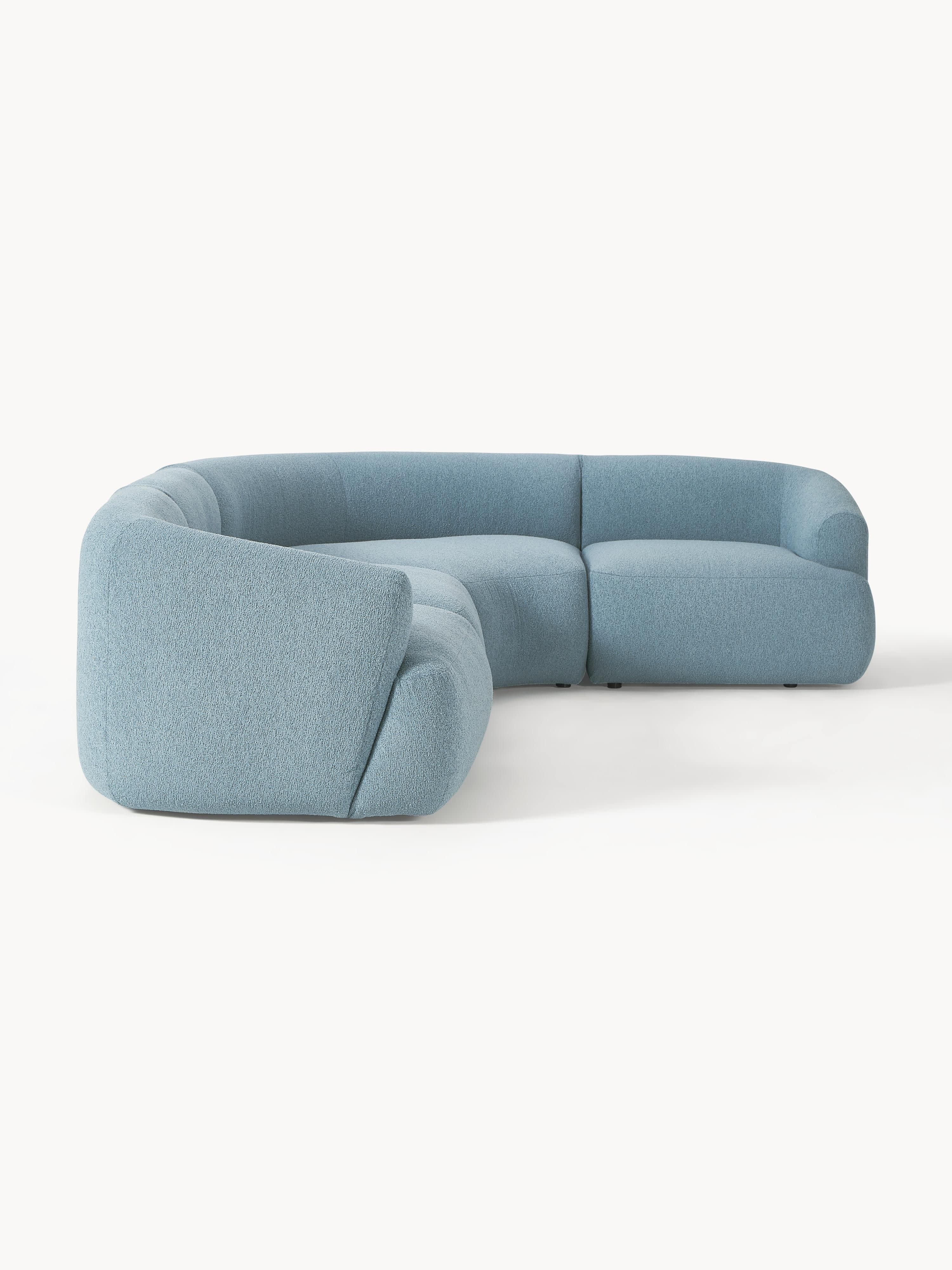 Modulares Bouclé-Ecksofa Sofia (4-Sitzer)