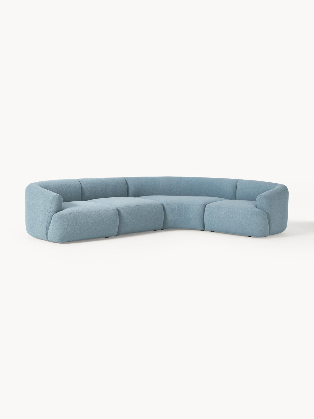 Modulares Bouclé-Ecksofa Sofia (4-Sitzer)