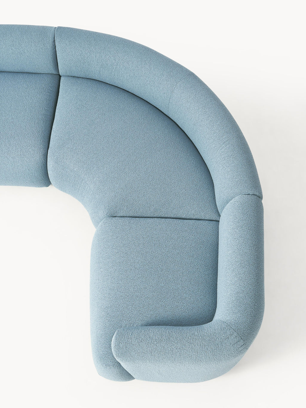 Modulares Bouclé-Ecksofa Sofia (4-Sitzer)
