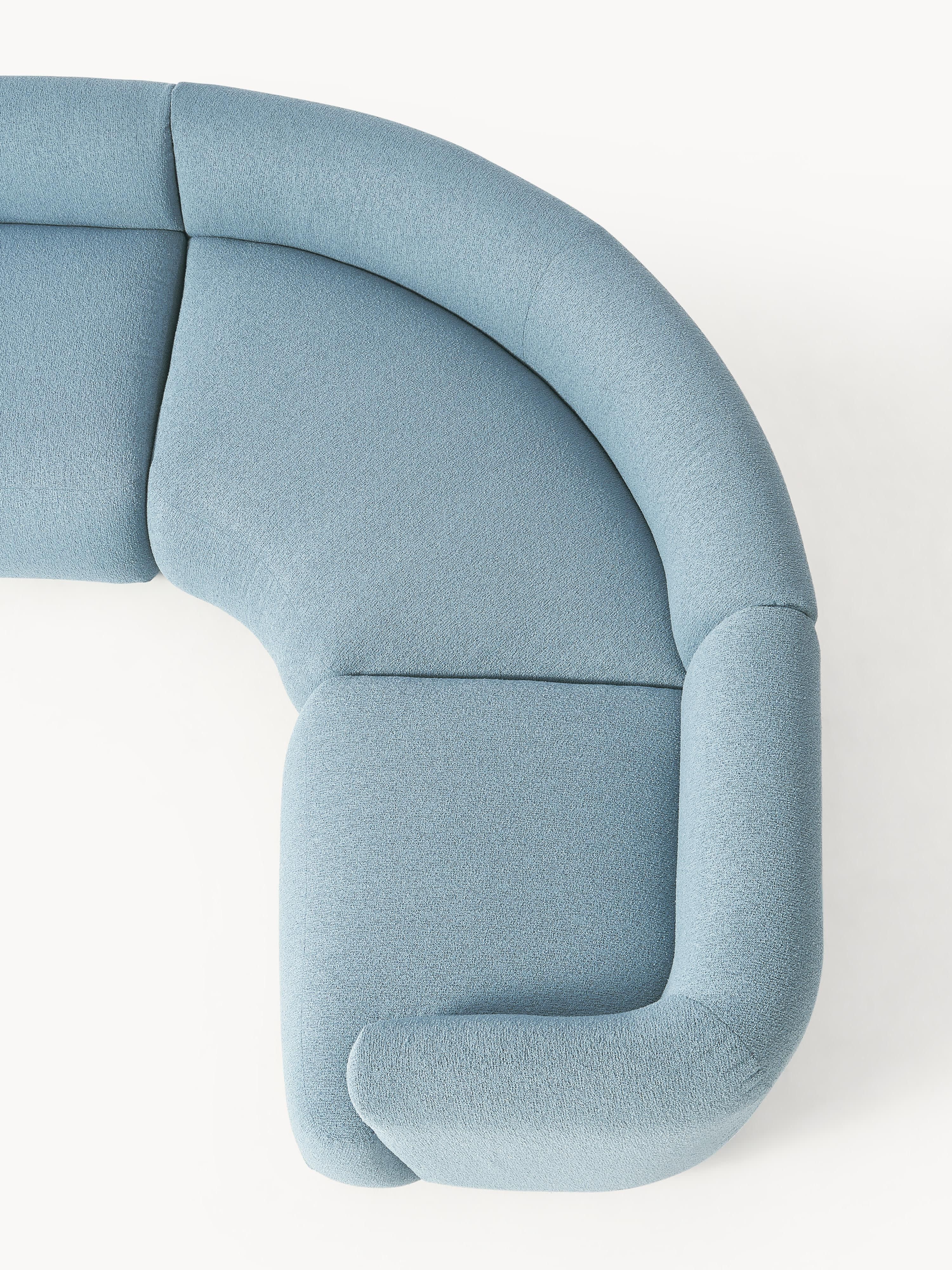 Modulares Bouclé-Ecksofa Sofia (4-Sitzer)