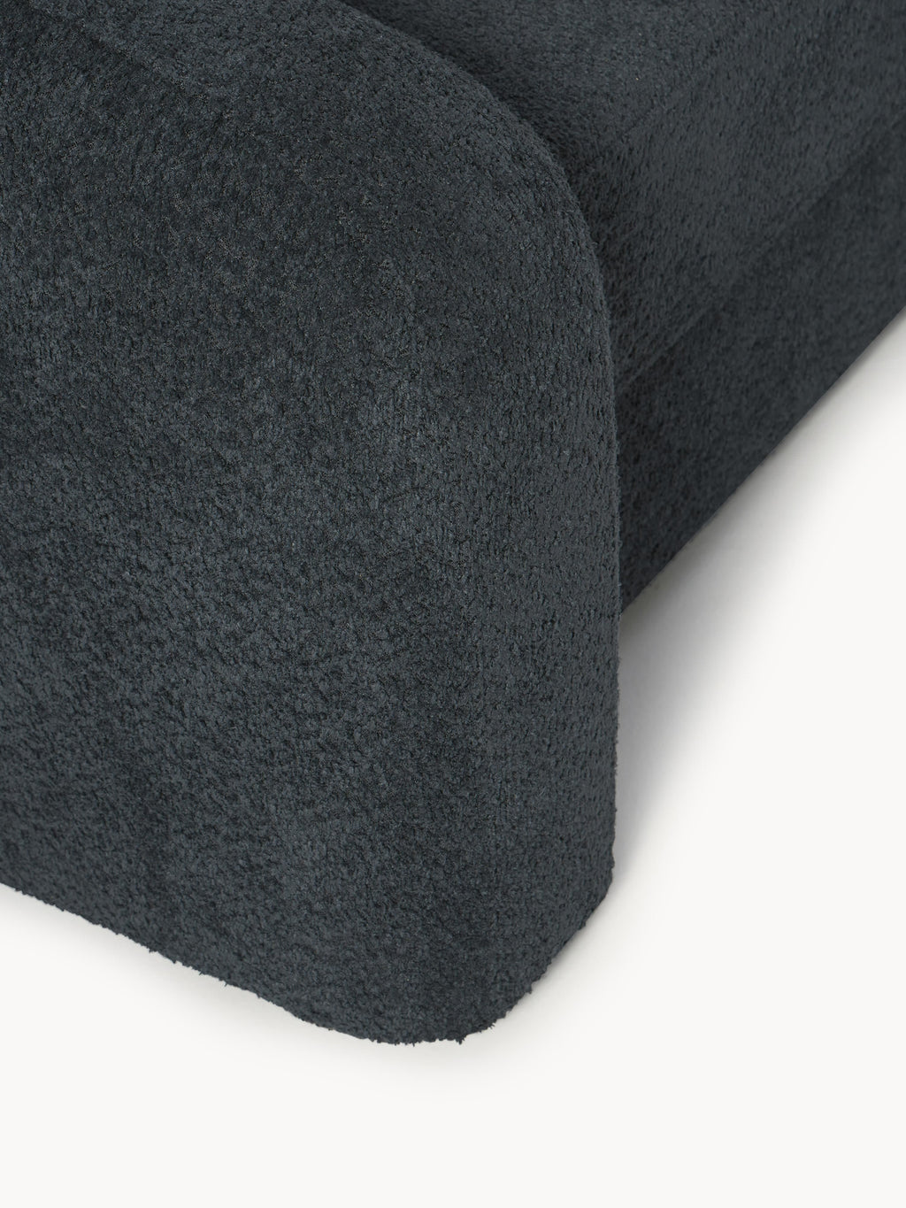 Schlafsofa Eliot (3-Sitzer) aus Teddy-Bouclé