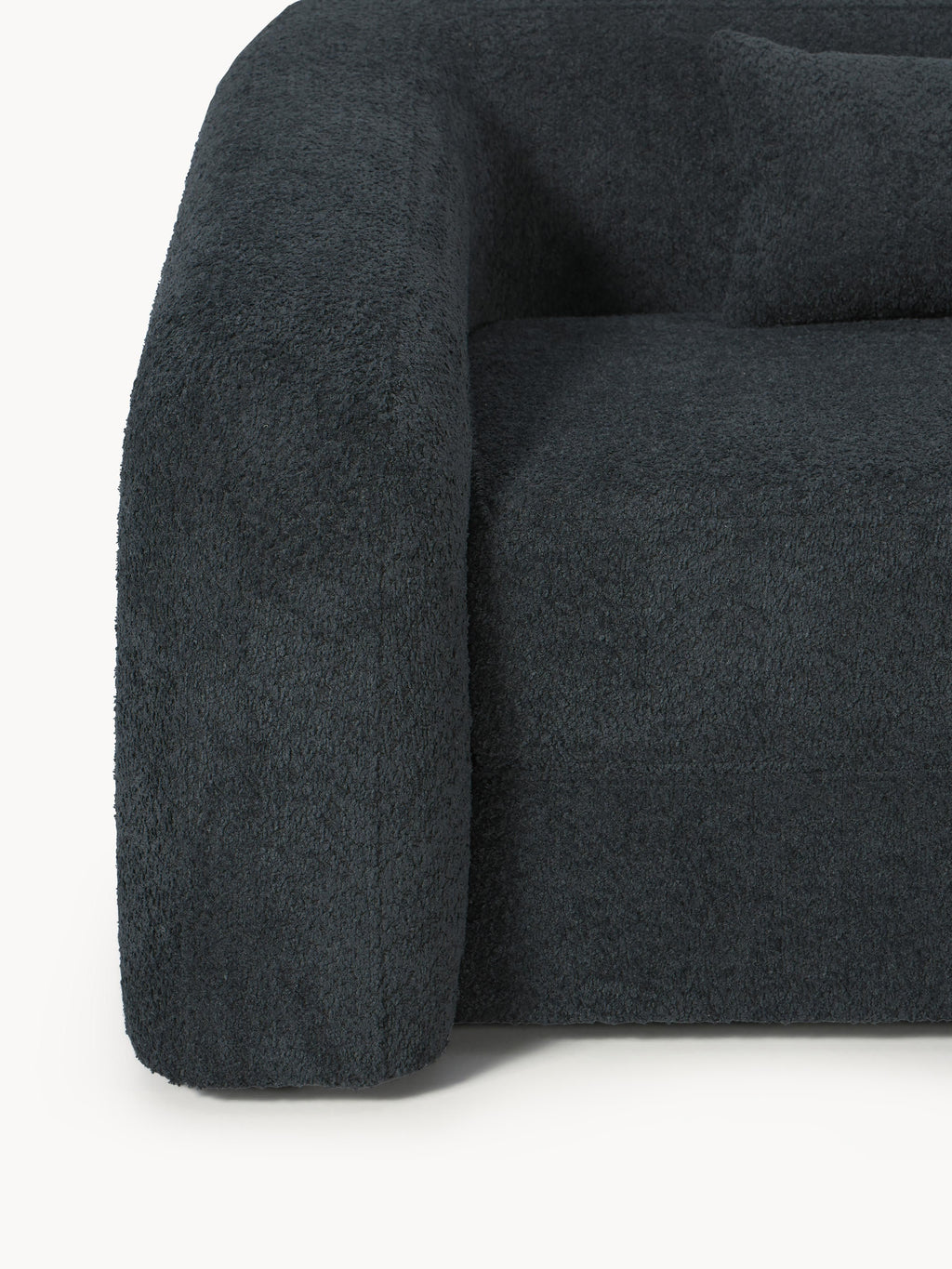 Schlafsofa Eliot (3-Sitzer) aus Teddy-Bouclé
