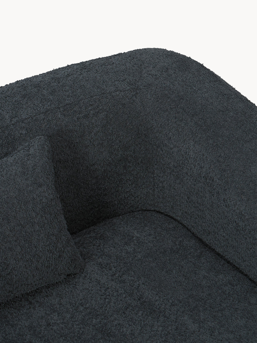 Schlafsofa Eliot (3-Sitzer) aus Teddy-Bouclé