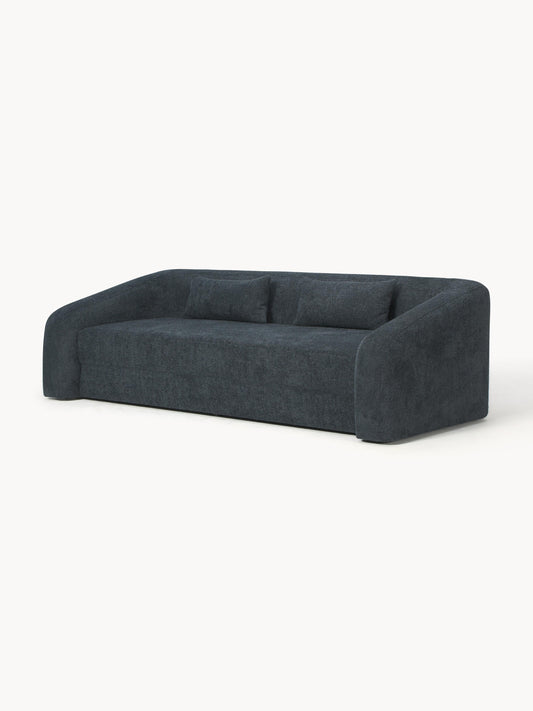 Schlafsofa Eliot (3-Sitzer) aus Teddy-Bouclé