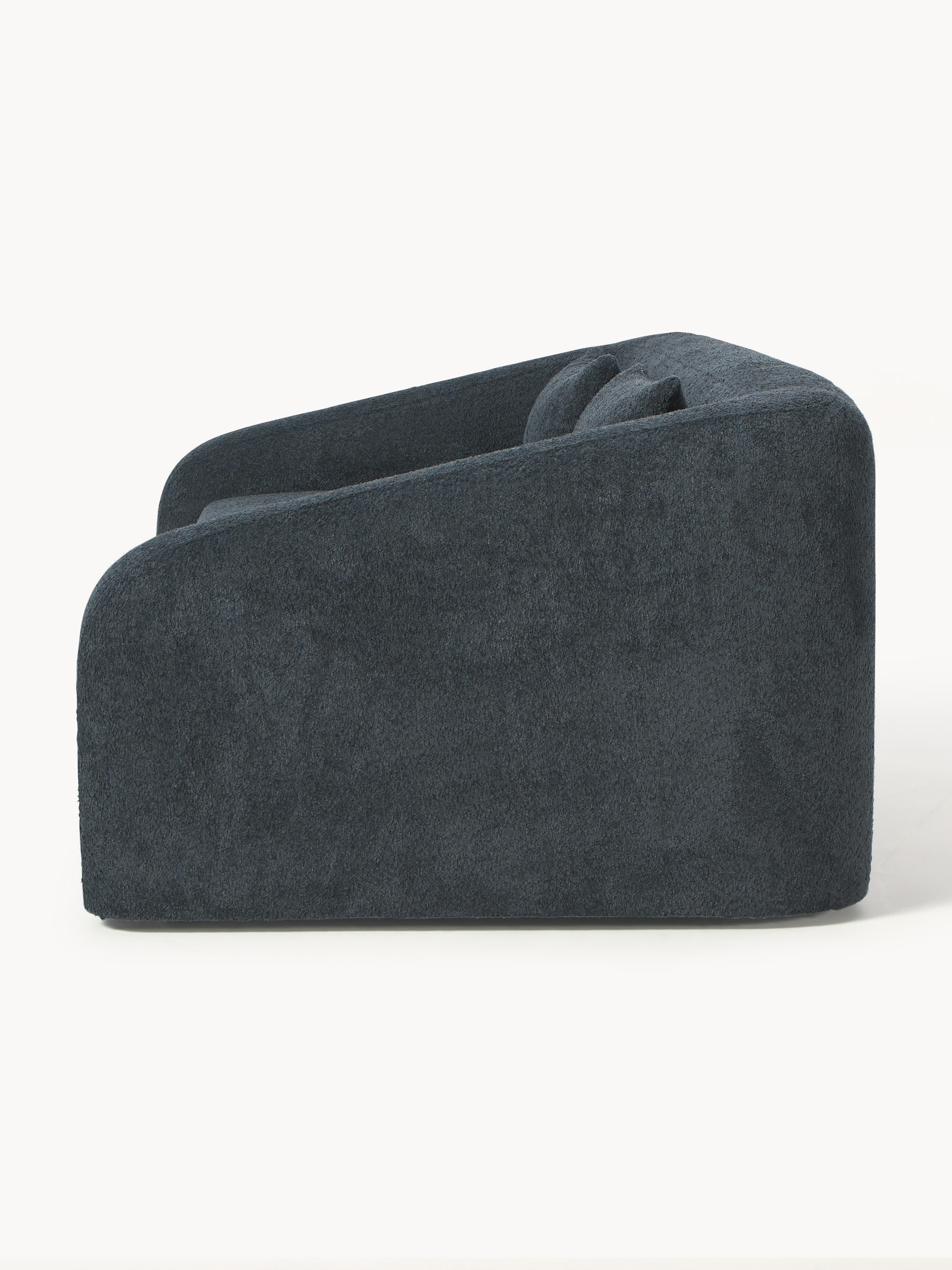 Schlafsofa Eliot (3-Sitzer) aus Teddy-Bouclé