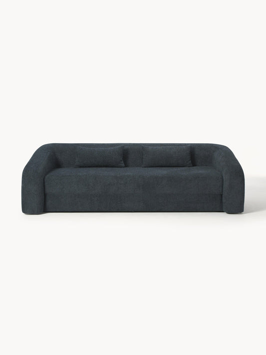 Galeriebild 1 - Schlafsofa Eliot (3-Sitzer) aus Teddy-Bouclé