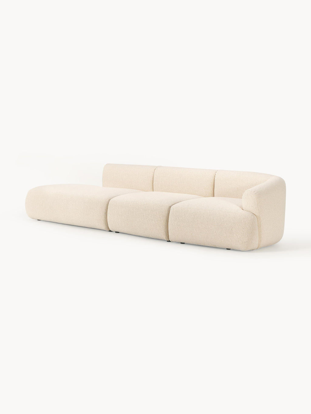 Modulare Bouclé-Chaise Sofia (2-Sitzer)