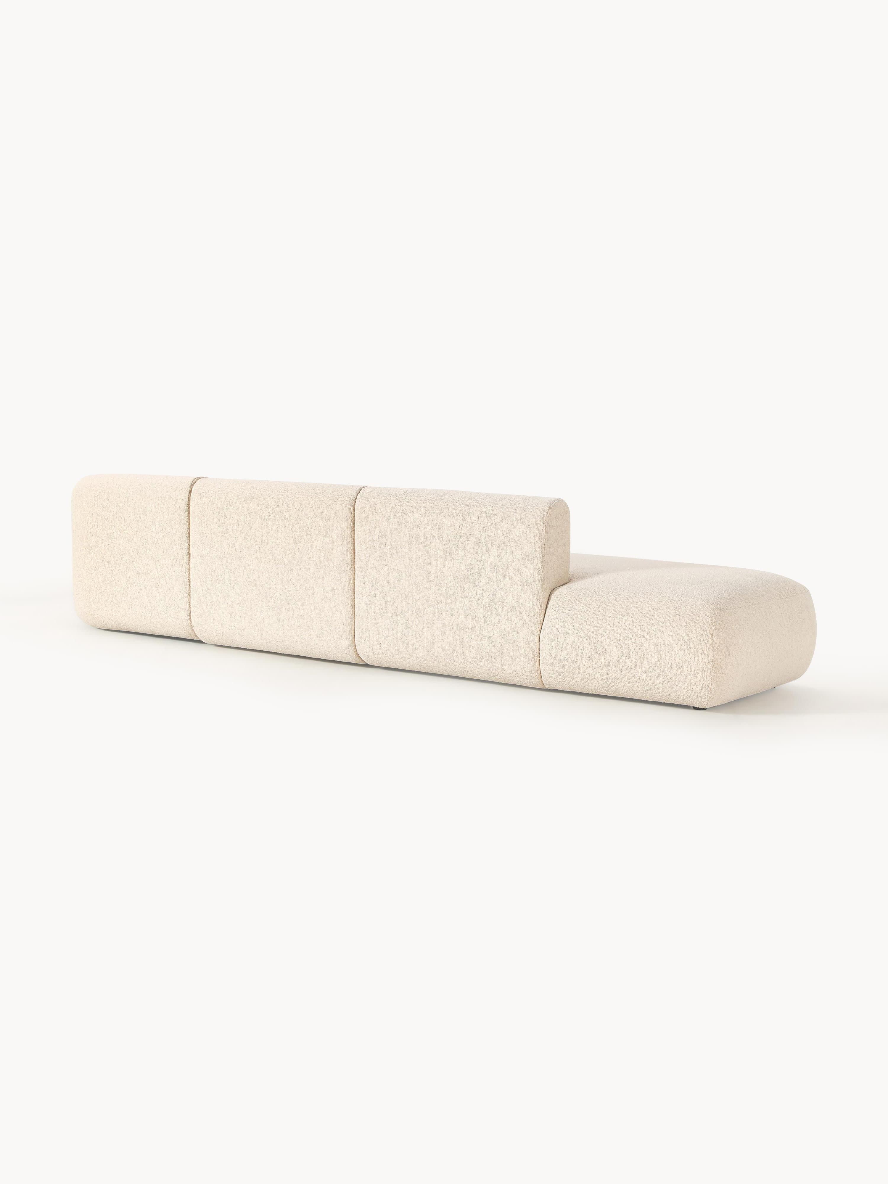 Modulare Bouclé-Chaise Sofia (2-Sitzer)