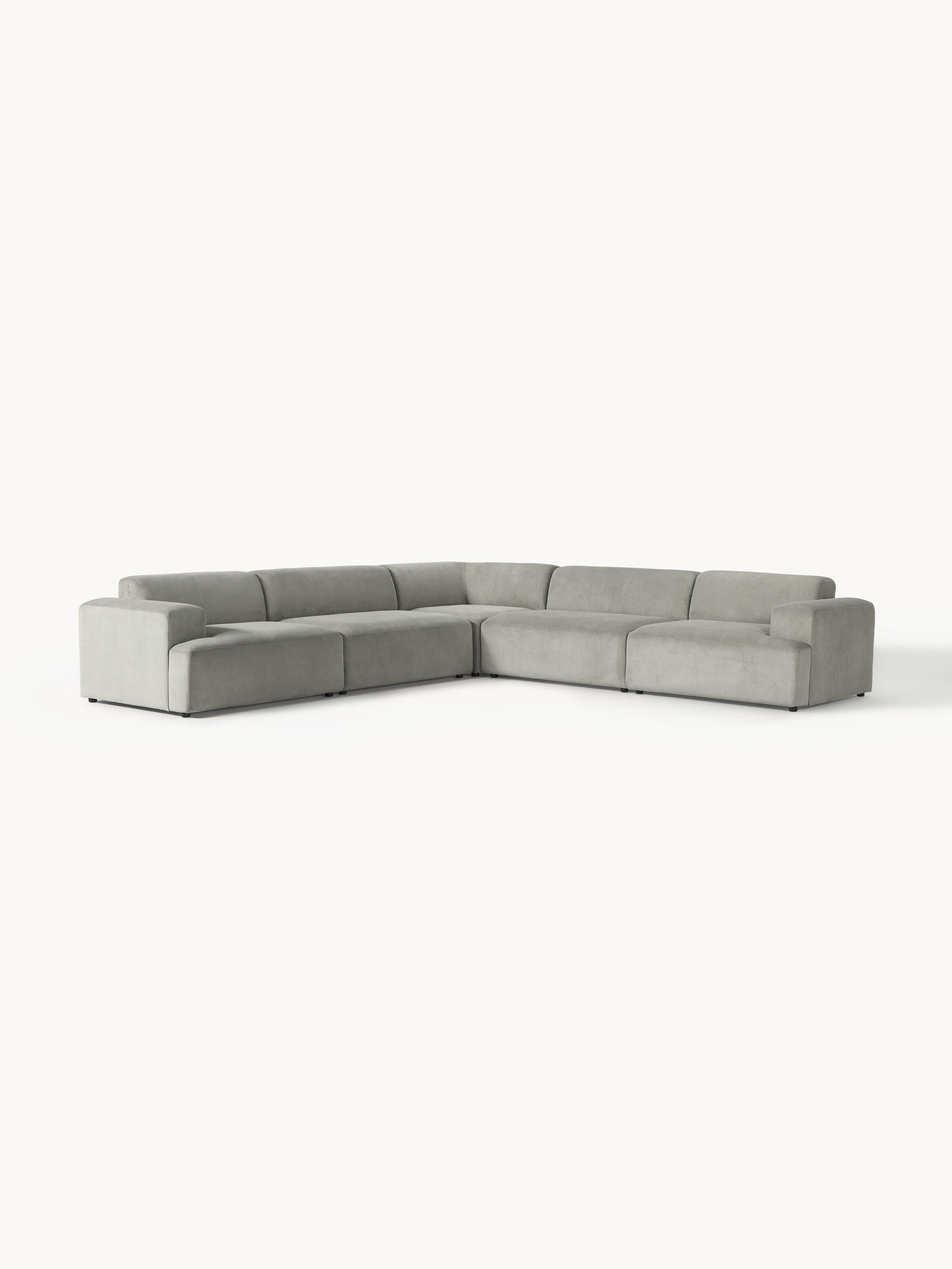Cord-Ecksofa Melva (4-Sitzer)