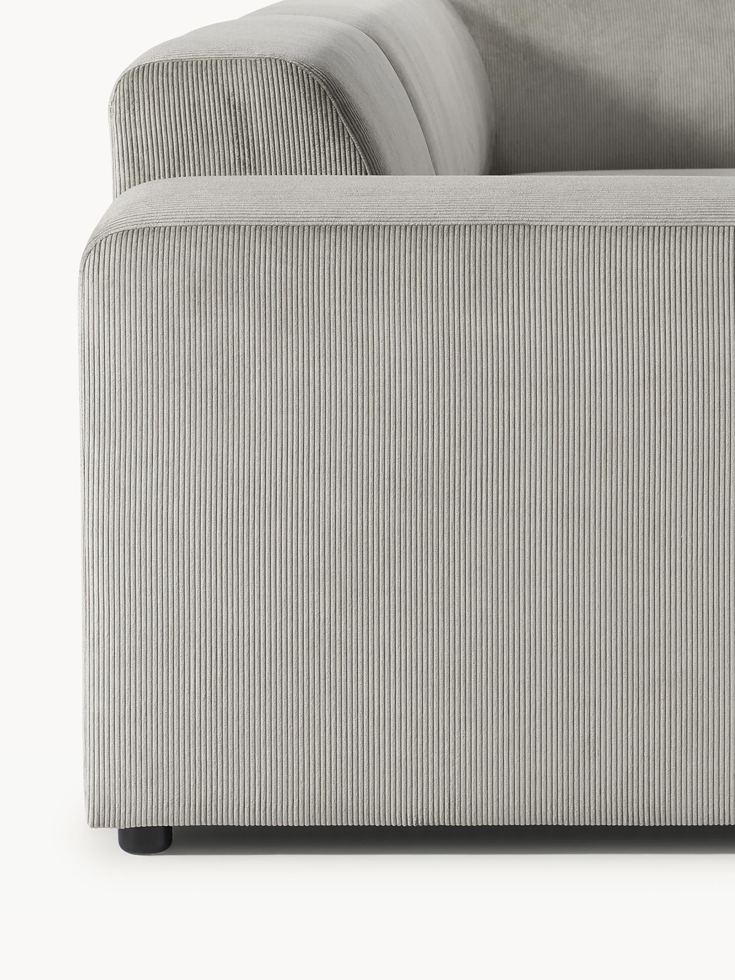 Cord-Ecksofa Melva (4-Sitzer)