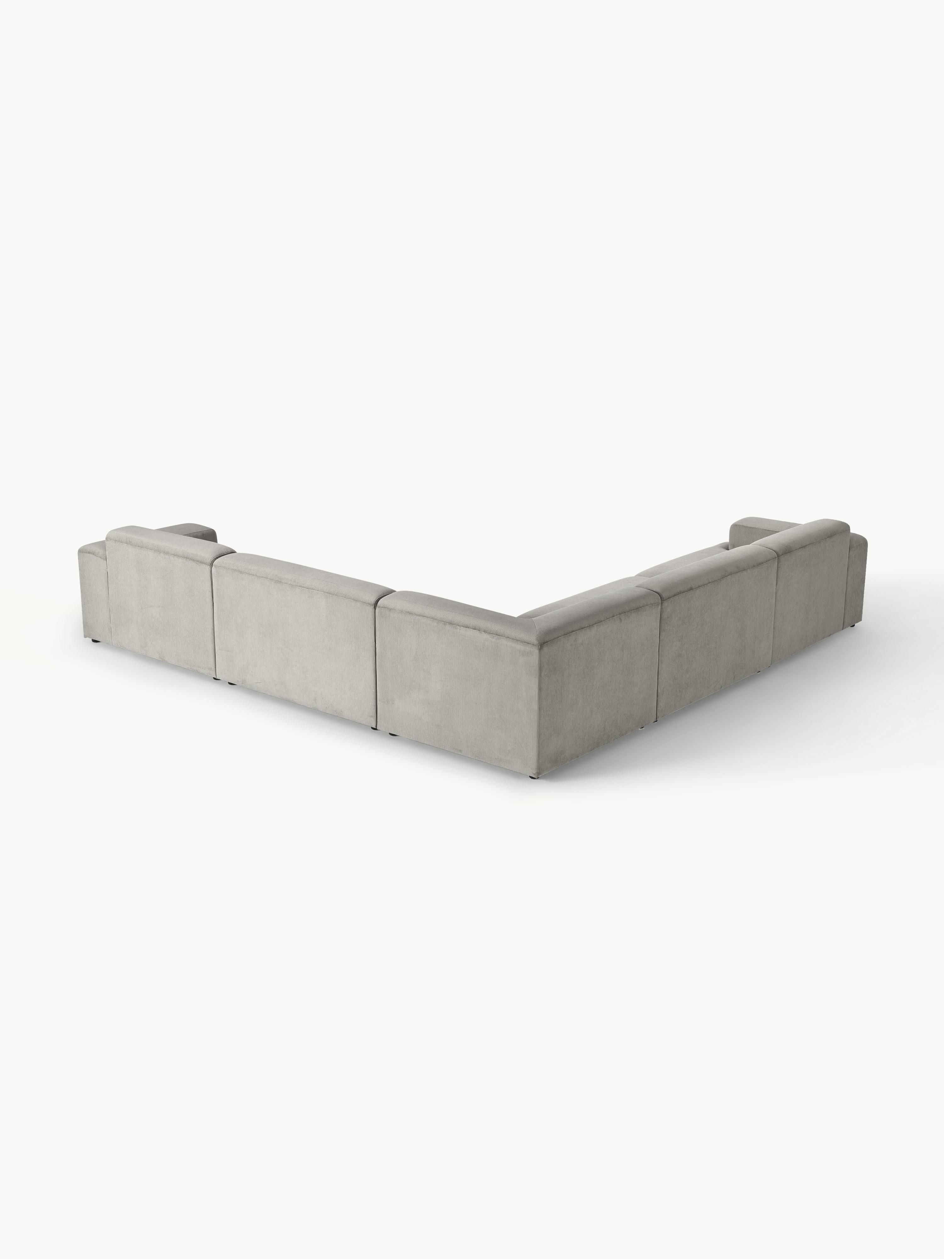 Cord-Ecksofa Melva (4-Sitzer)
