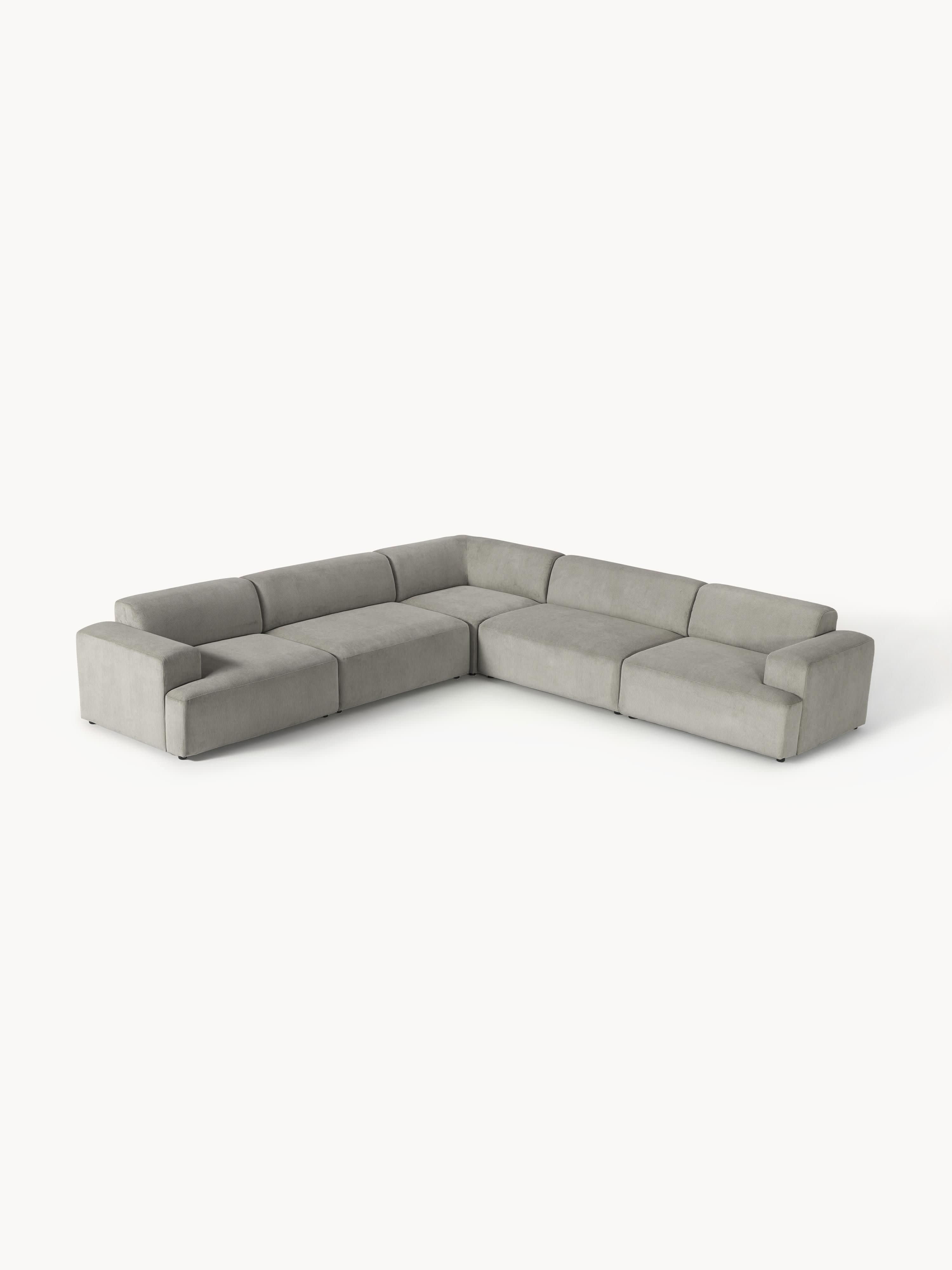 Galeriebild 1 - Cord-Ecksofa Melva (4-Sitzer)