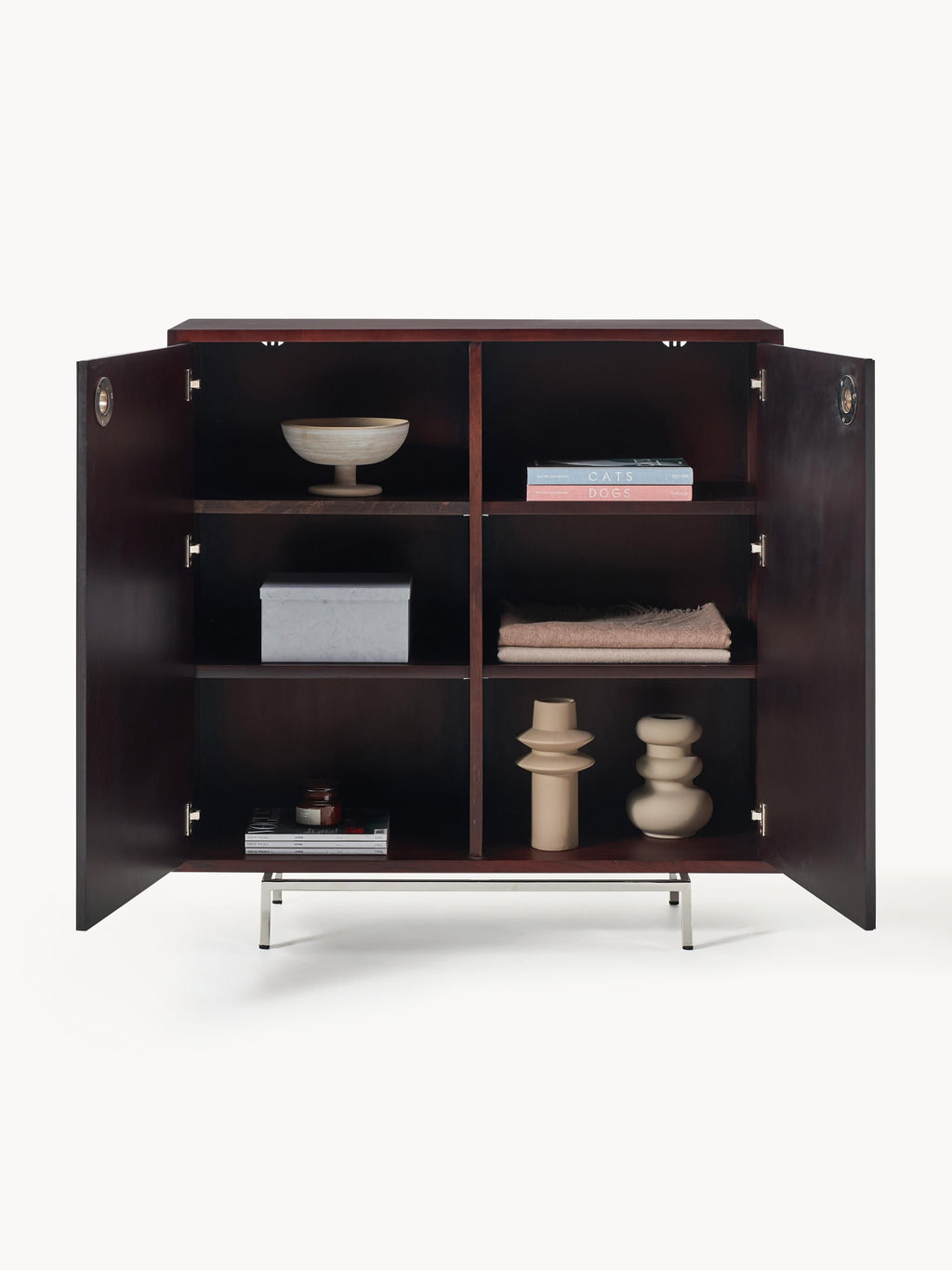 Highboard Scarlett mit Spiegelglas-Türen