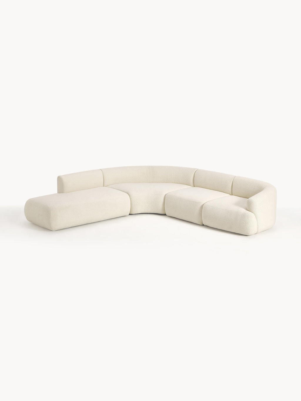 Modulares Teddy-Ecksofa Sofia (4-Sitzer)