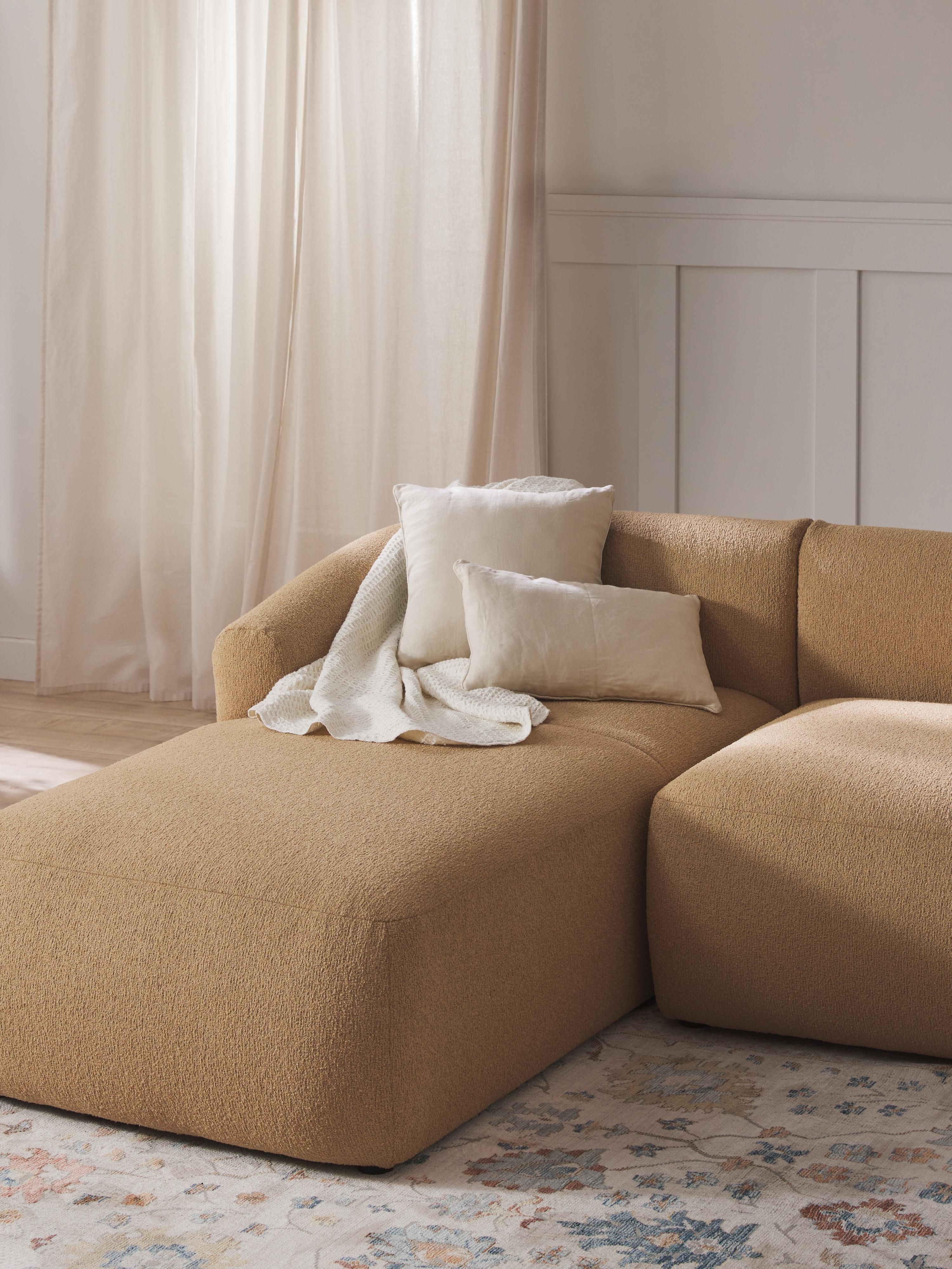 Bouclé-Chaise-Eckmodul Sofia