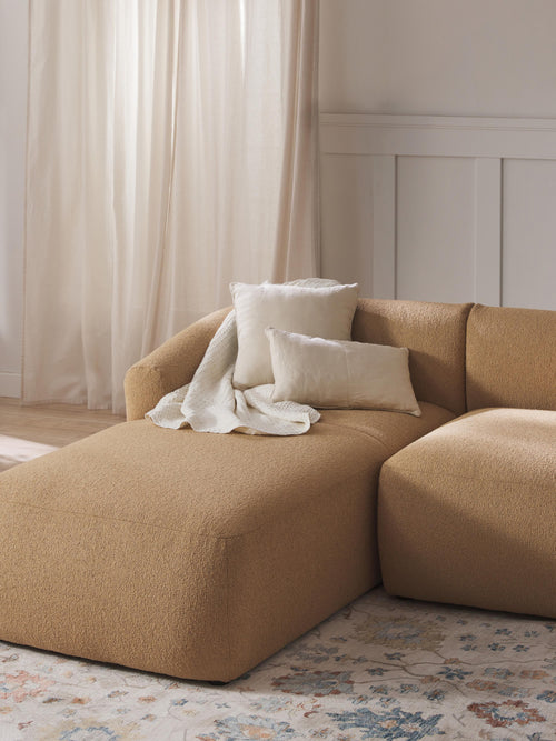 Bouclé-Chaise-Eckmodul Sofia