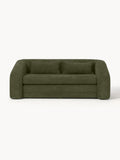 Galeriebild 1 - Schlafsofa Eliot (2-Sitzer) aus Teddy-Bouclé