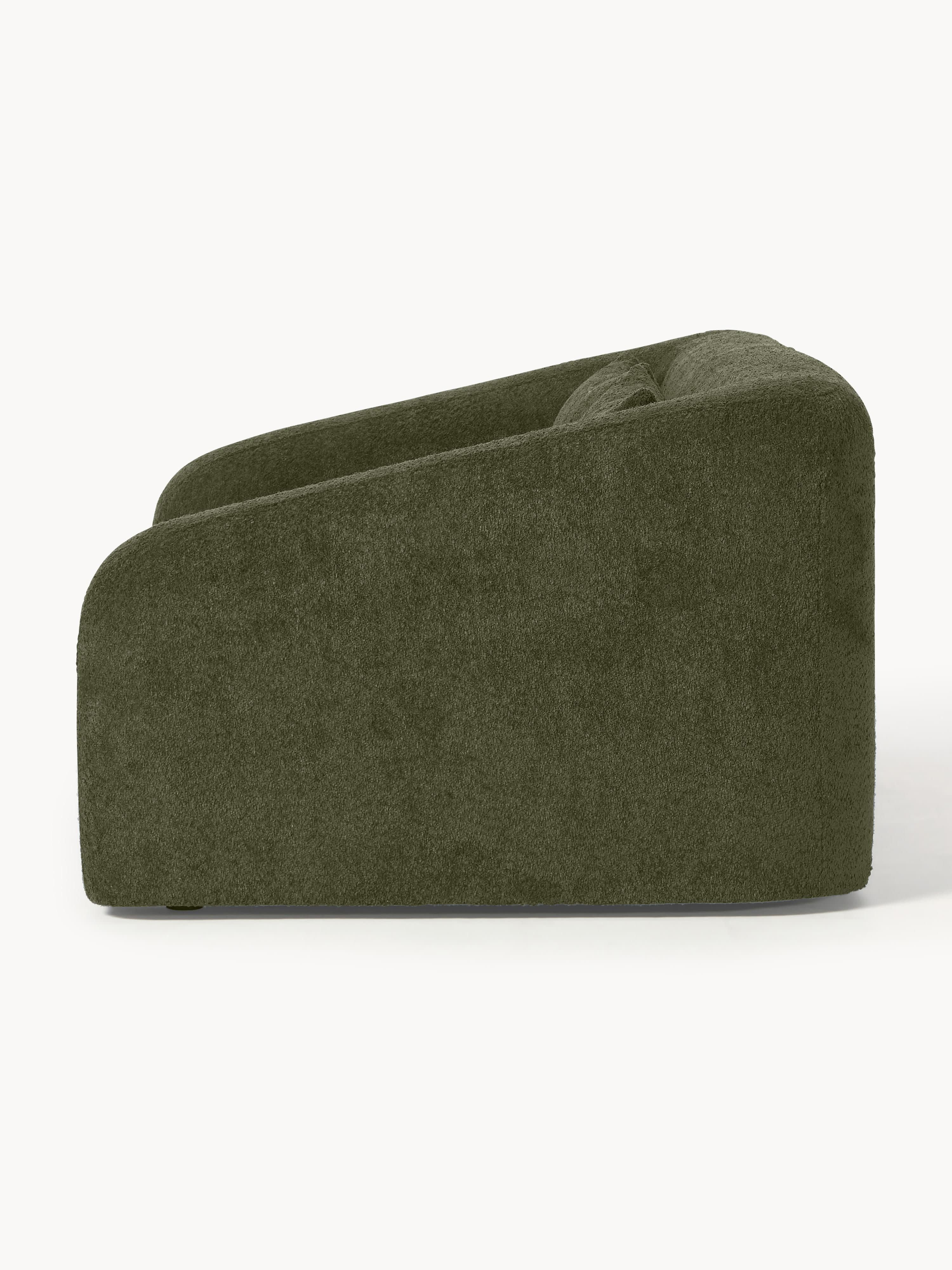 Schlafsofa Eliot (2-Sitzer) aus Teddy-Bouclé