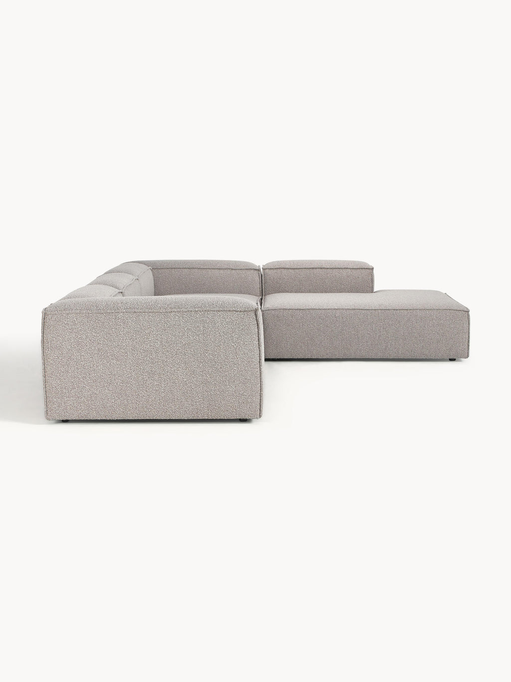 Modulares XL-Ecksofa Lennon (4-Sitzer) aus Bouclé