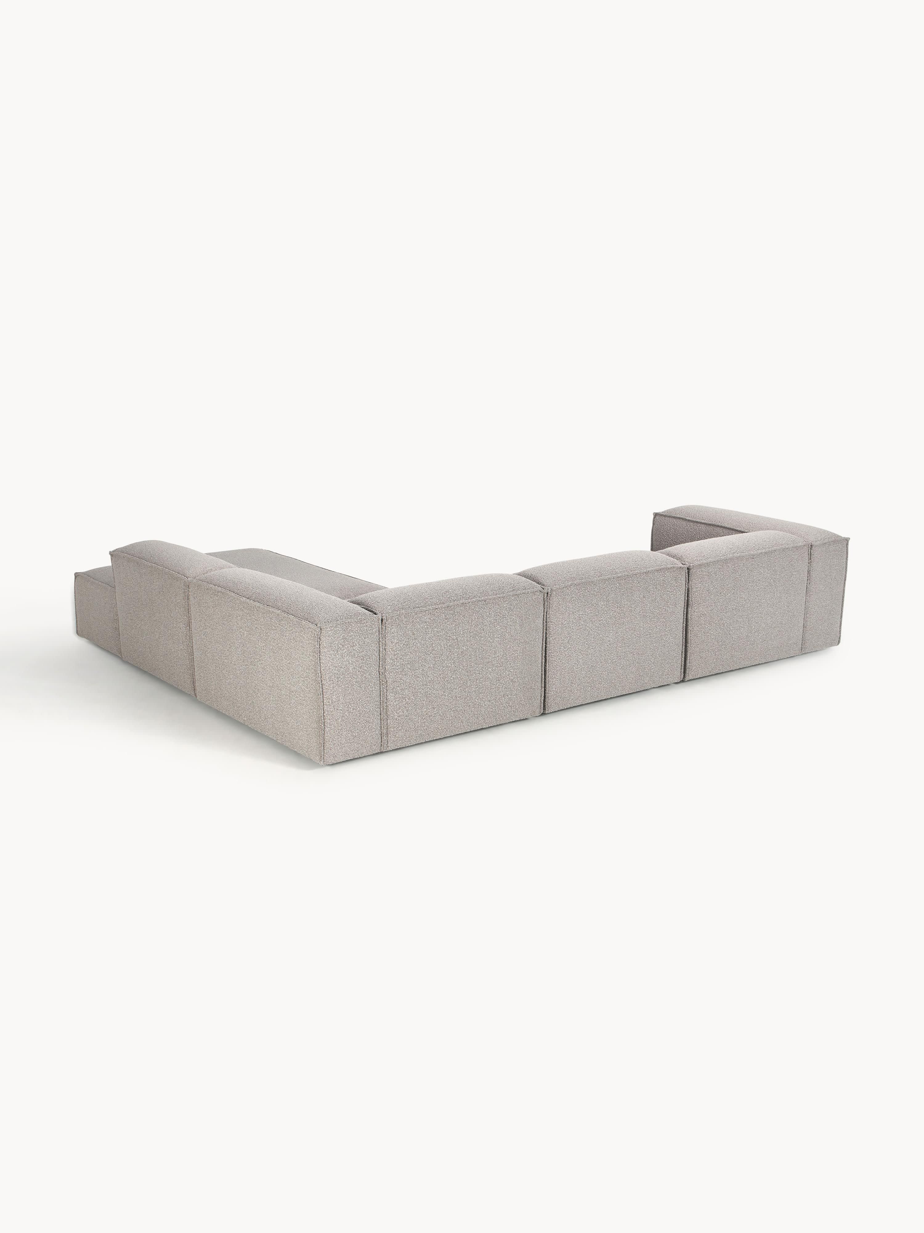 Modulares XL-Ecksofa Lennon (4-Sitzer) aus Bouclé