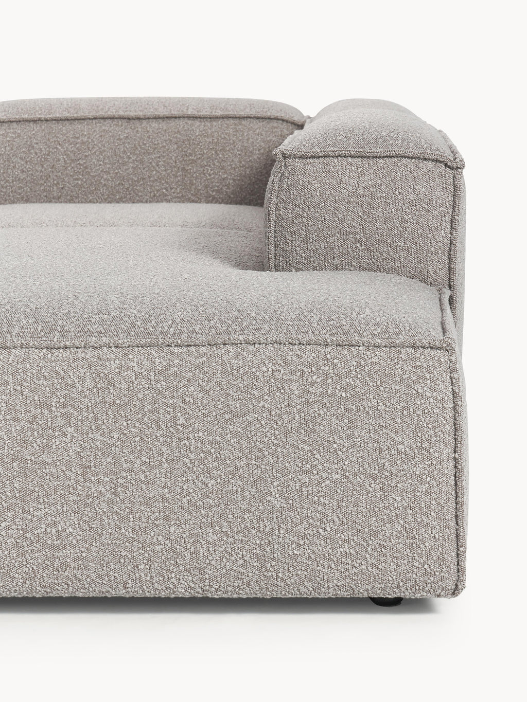 Modulares XL-Ecksofa Lennon (4-Sitzer) aus Bouclé