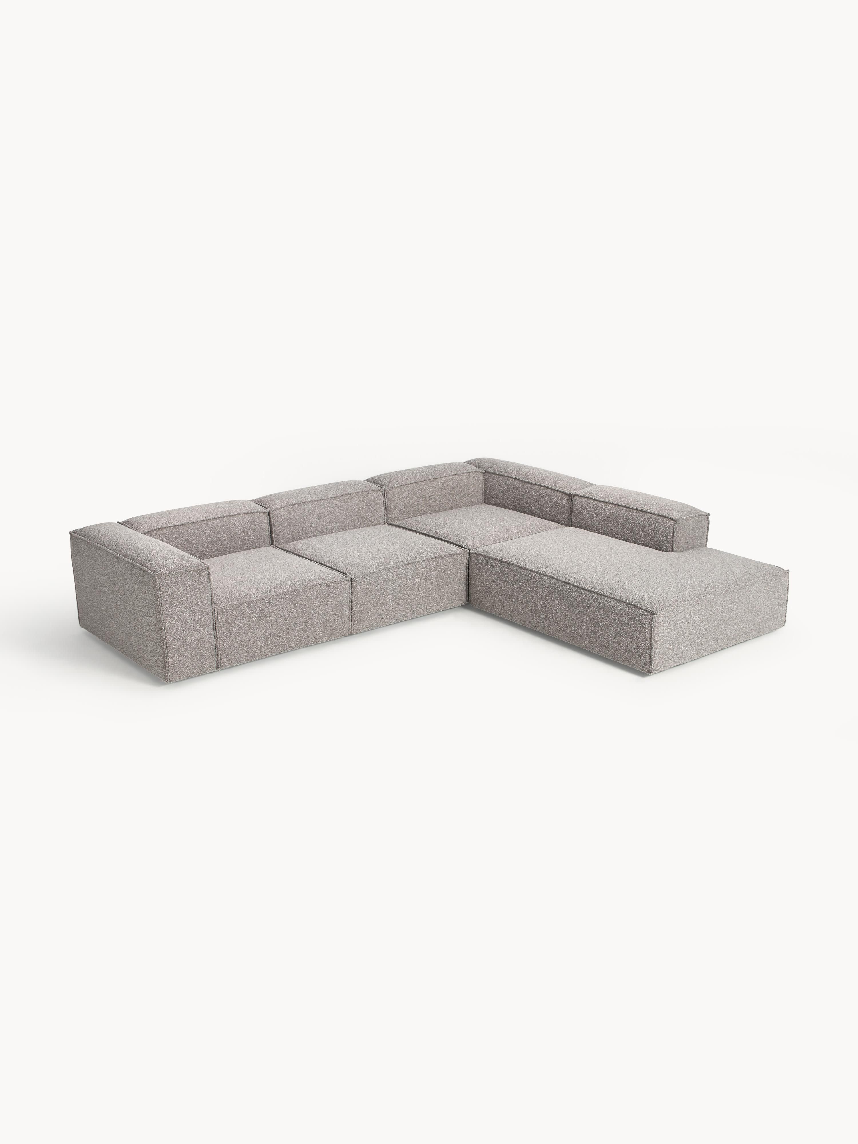 Galeriebild 1 - Modulares XL-Ecksofa Lennon (4-Sitzer) aus Bouclé