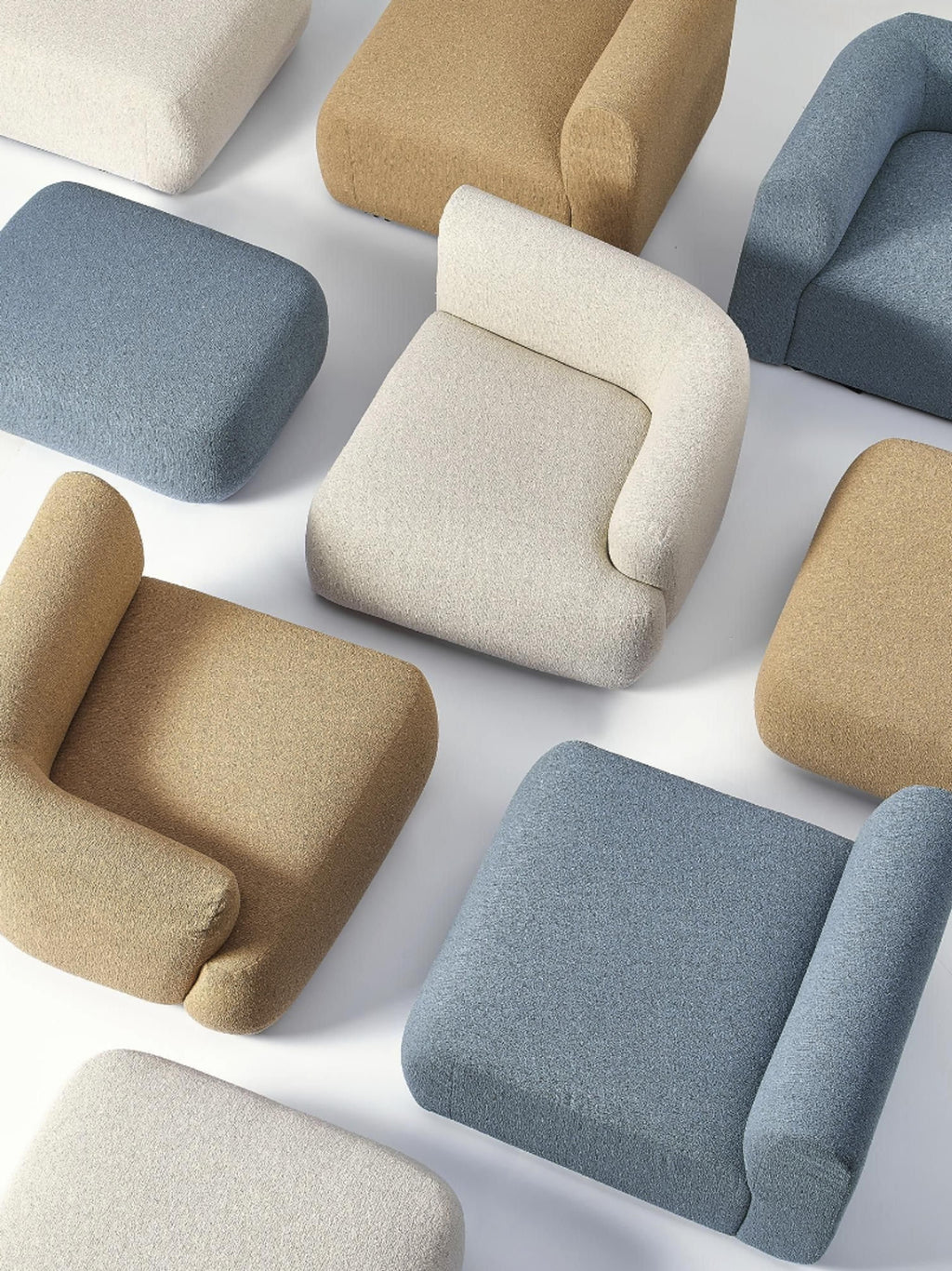 Bouclé-Hocker Sofia