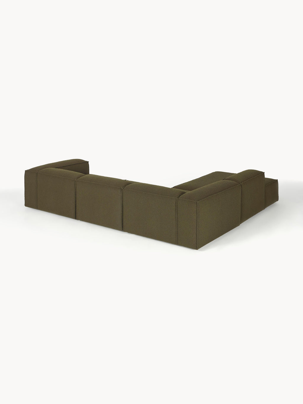 Modulares XL-Ecksofa Lennon (4-Sitzer) aus Bouclé