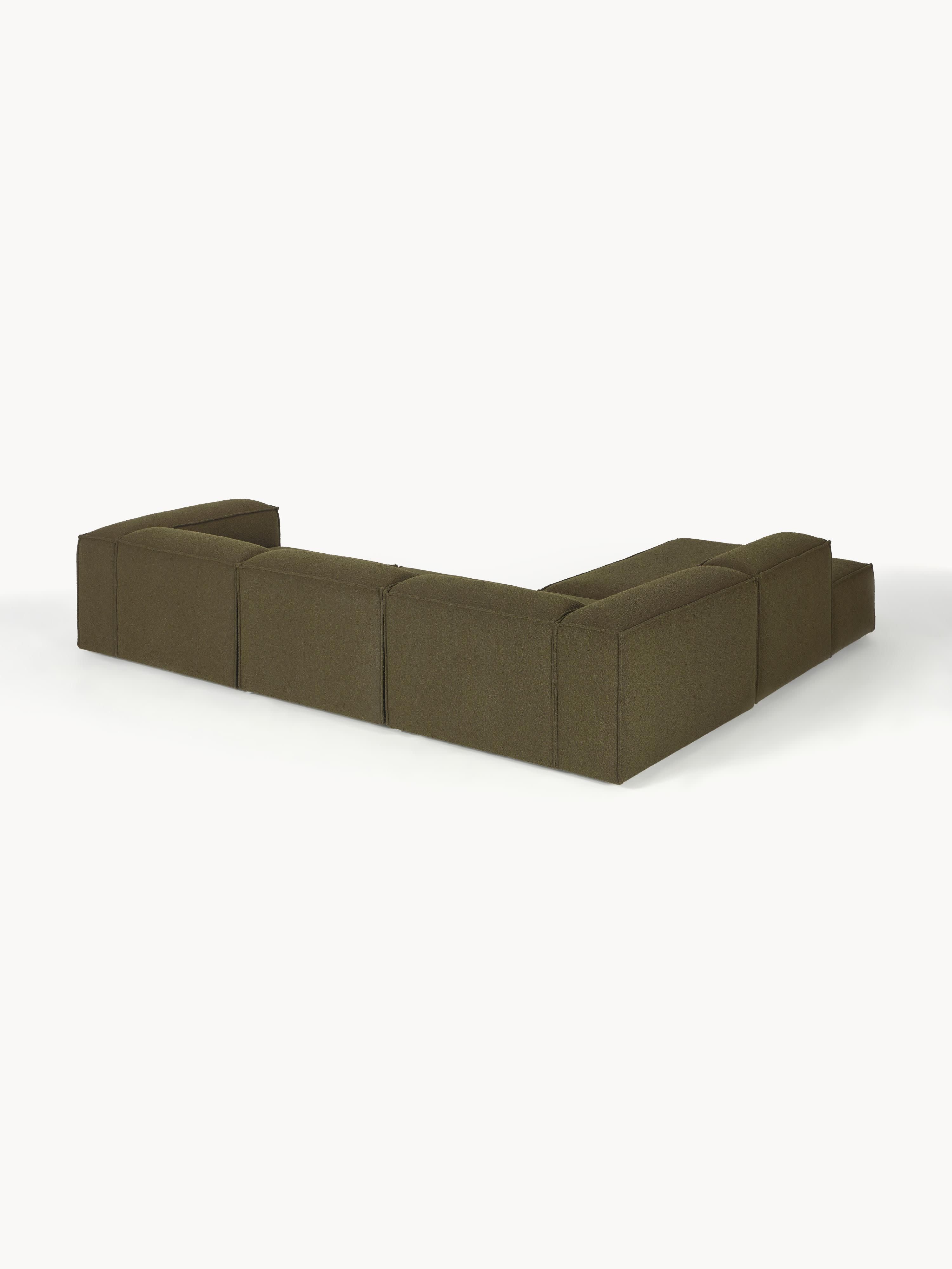 Modulares XL-Ecksofa Lennon (4-Sitzer) aus Bouclé