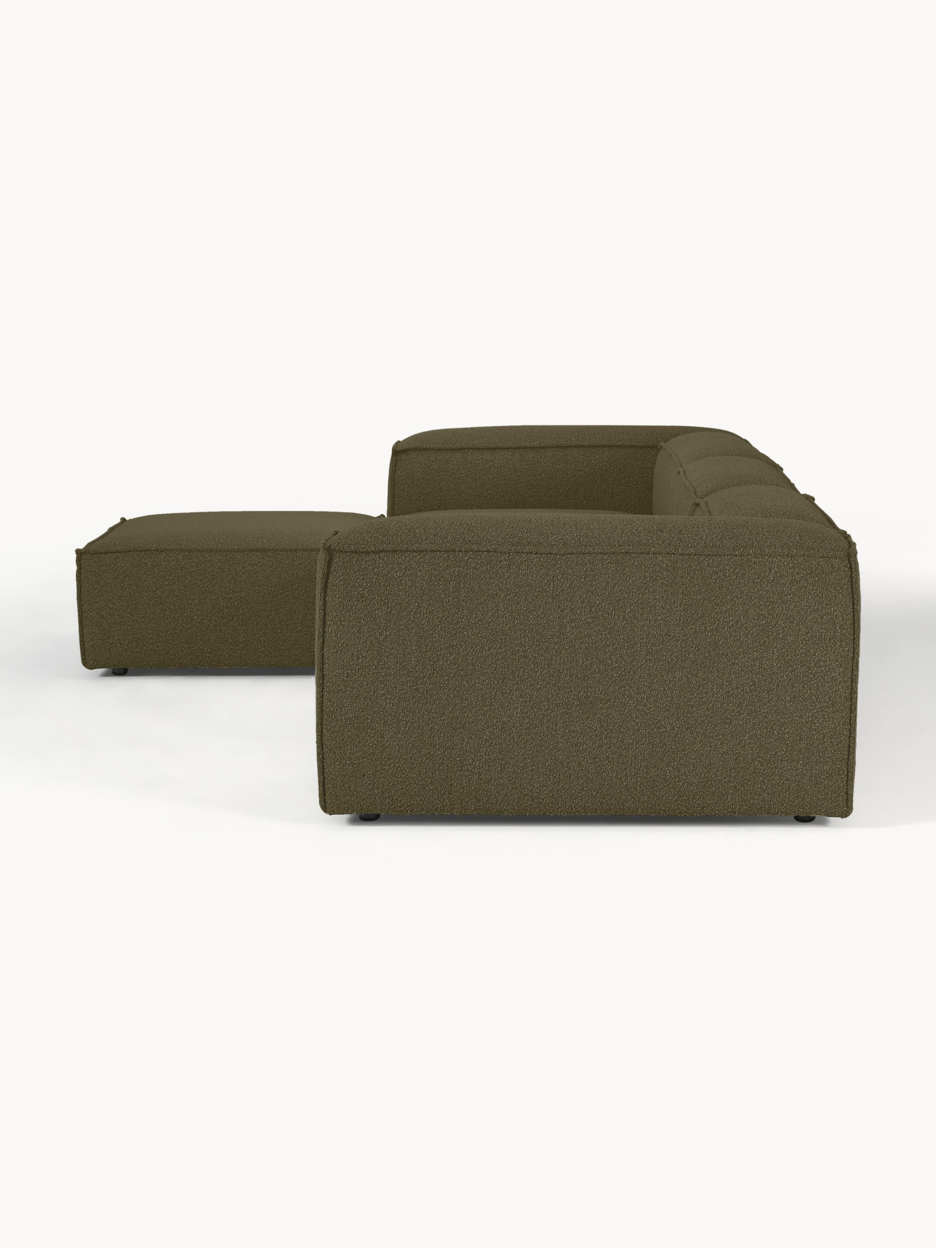 Modulares XL-Ecksofa Lennon (4-Sitzer) aus Bouclé