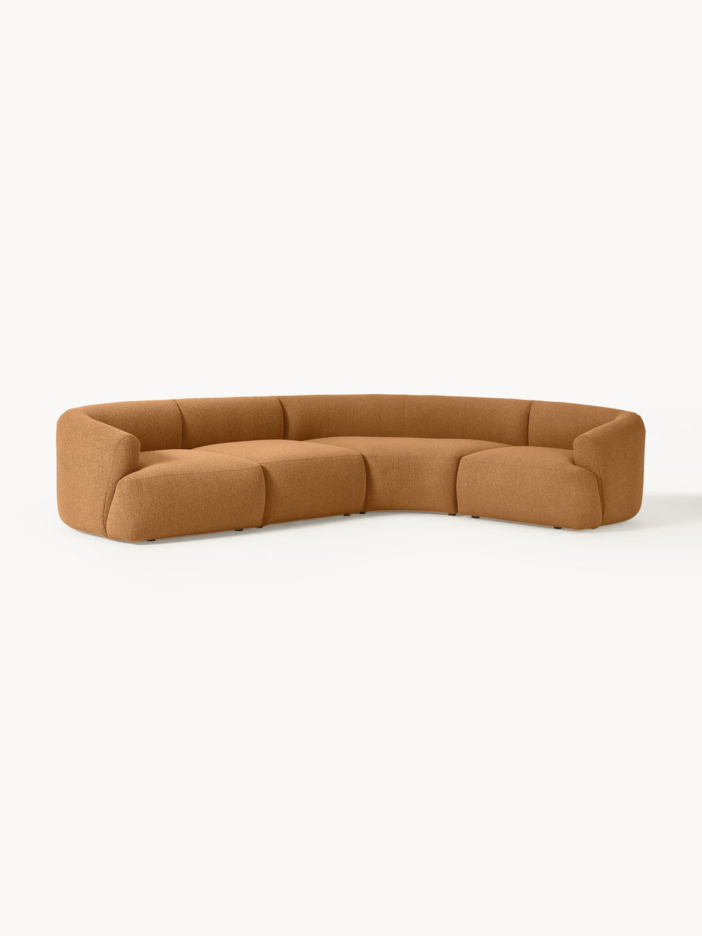 Modulares Bouclé-Ecksofa Sofia (4-Sitzer)