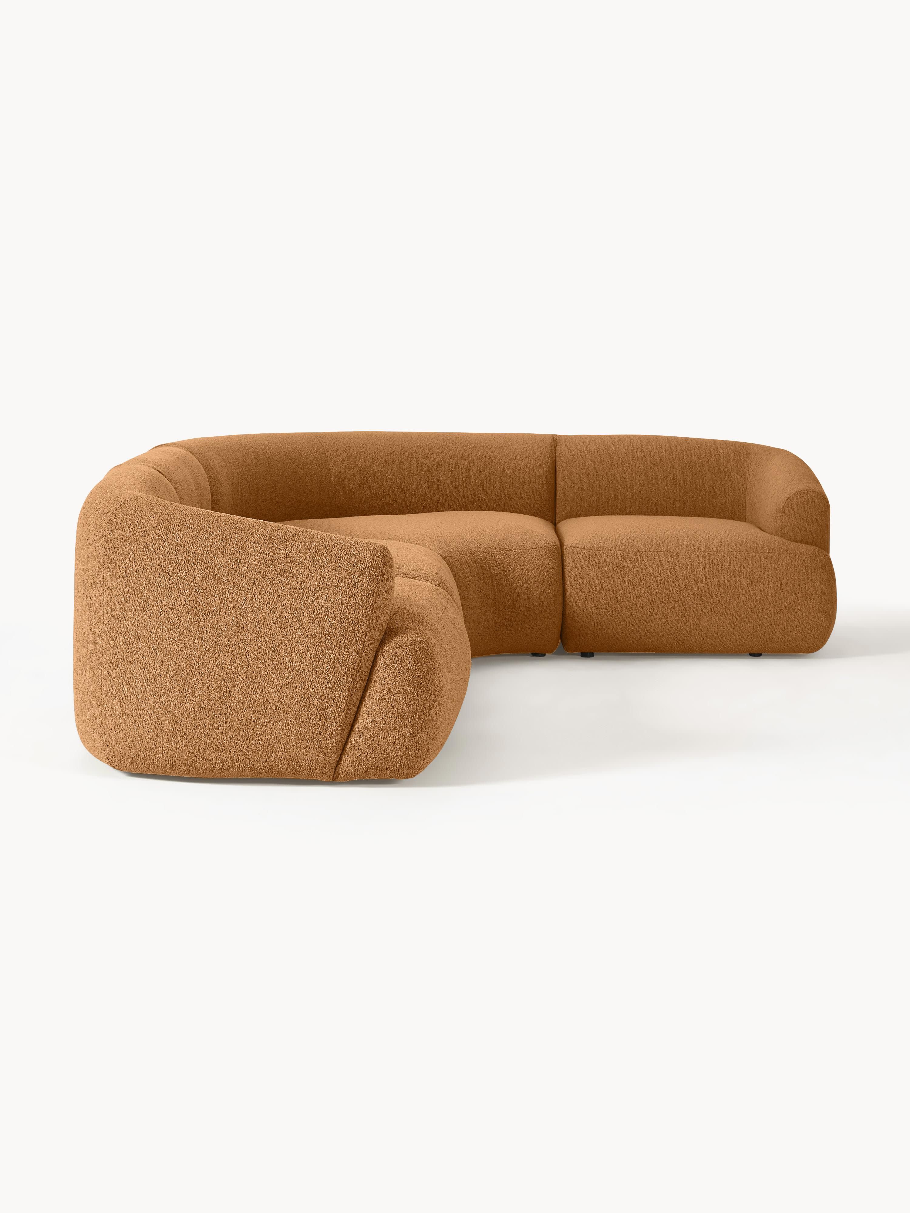 Modulares Bouclé-Ecksofa Sofia (4-Sitzer)