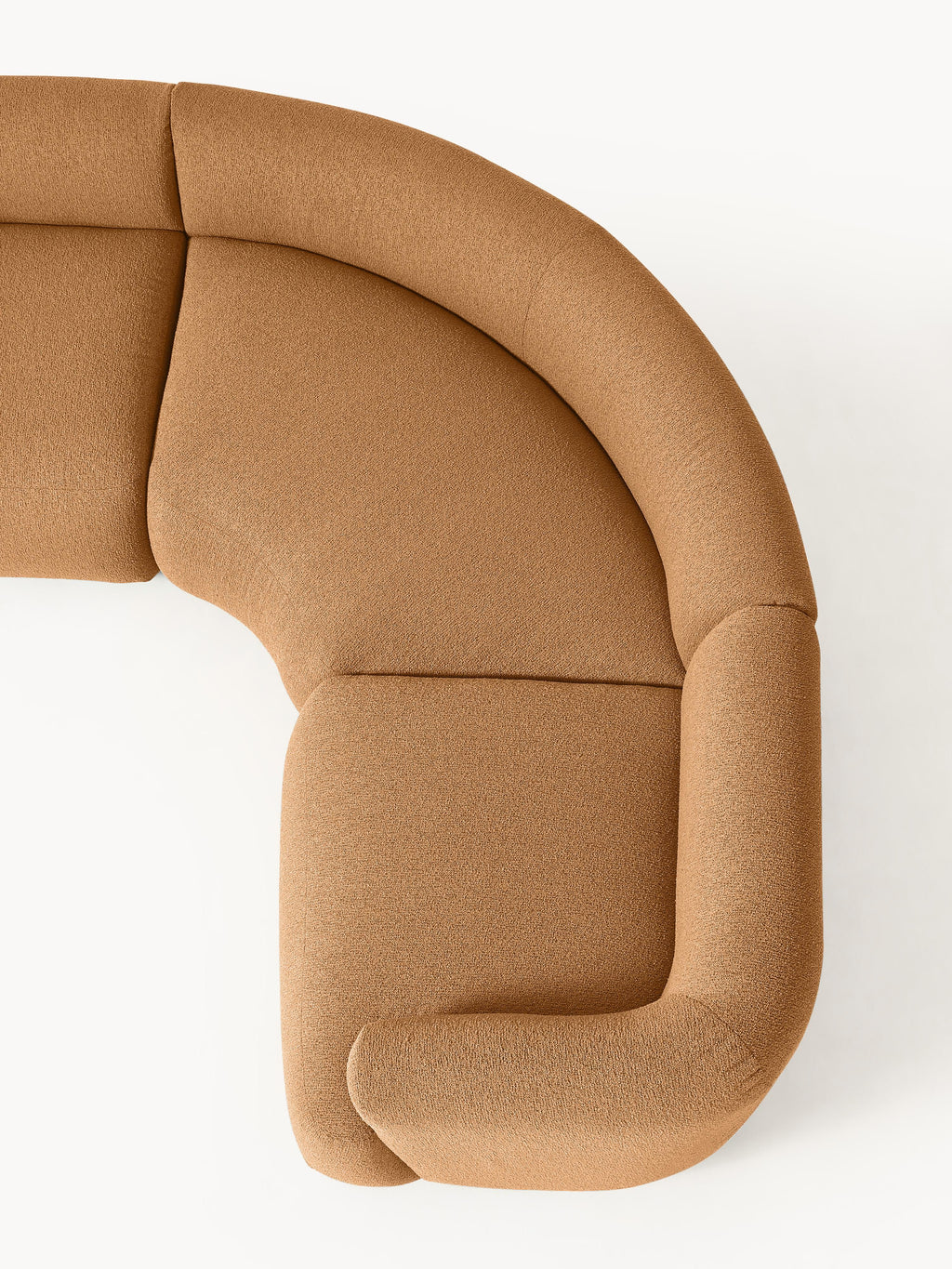 Modulares Bouclé-Ecksofa Sofia (4-Sitzer)