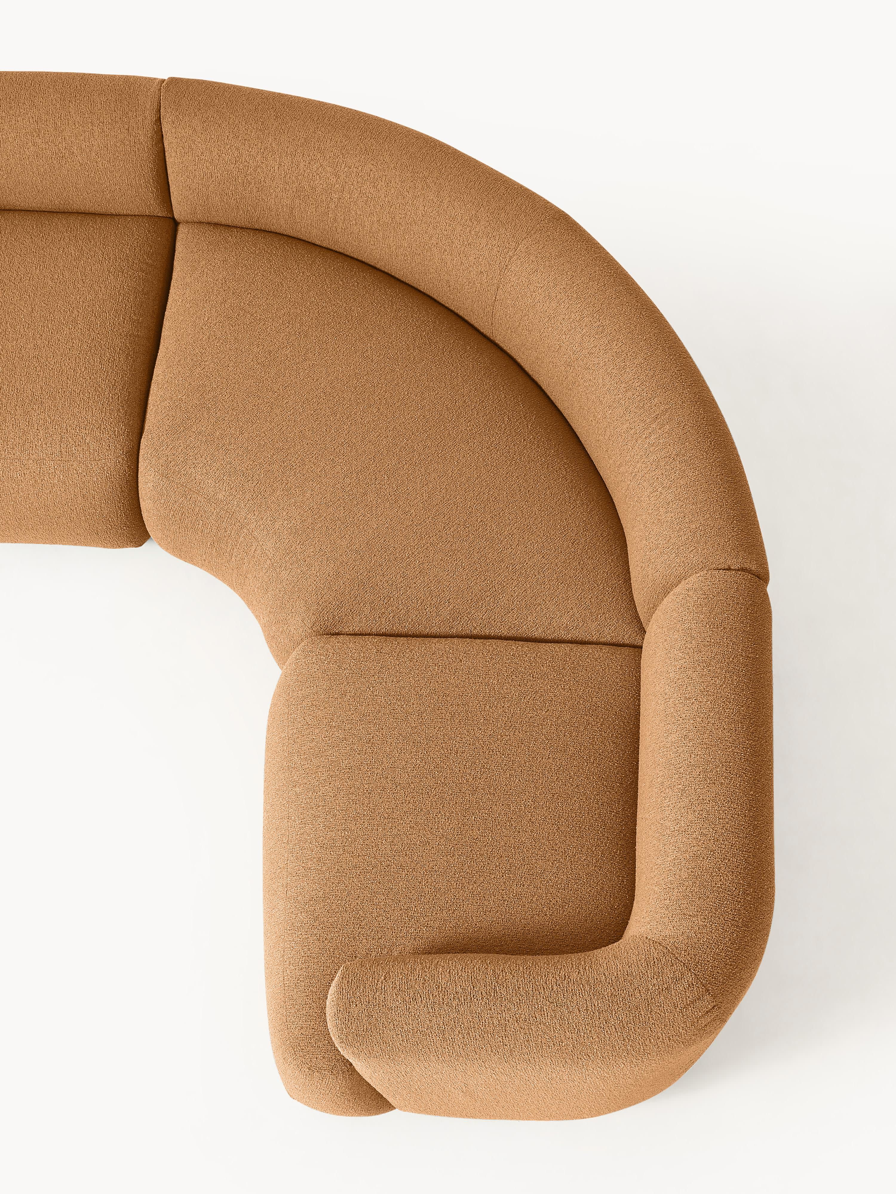 Modulares Bouclé-Ecksofa Sofia (4-Sitzer)