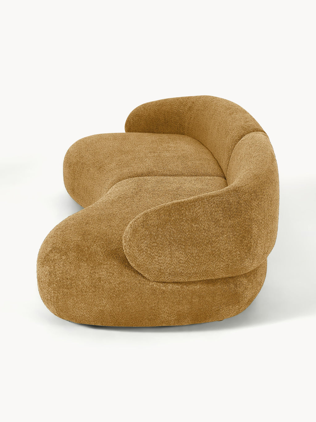 Sofa Alba (4-Sitzer) aus Teddy-Bouclé