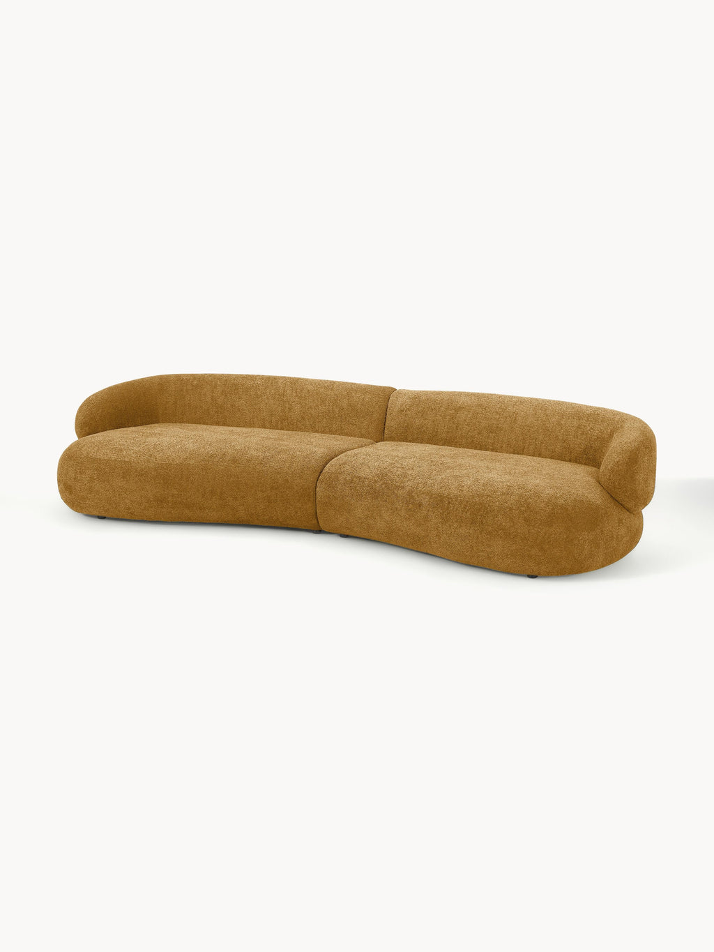 Sofa Alba (4-Sitzer) aus Teddy-Bouclé