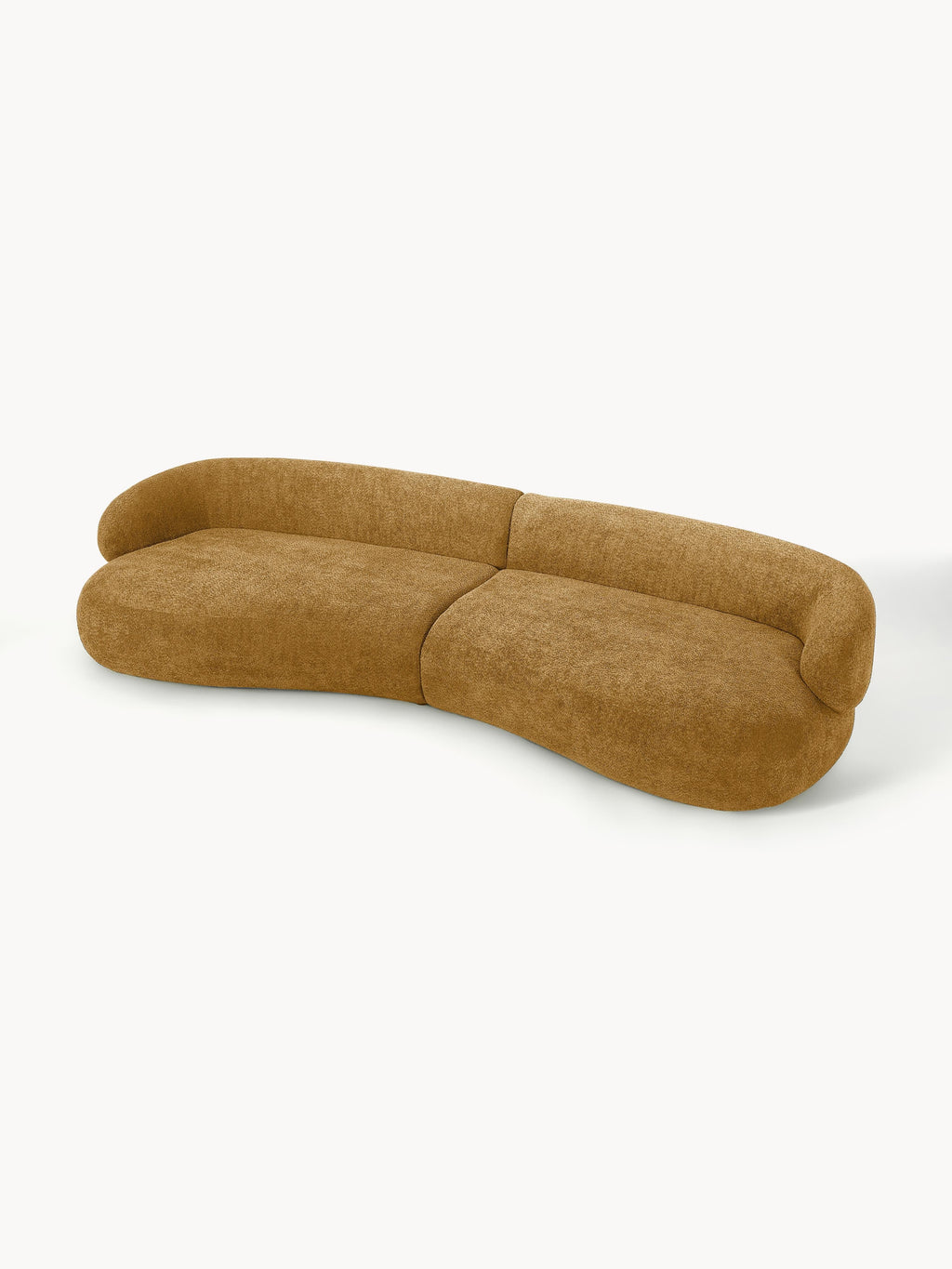 Sofa Alba (4-Sitzer) aus Teddy-Bouclé