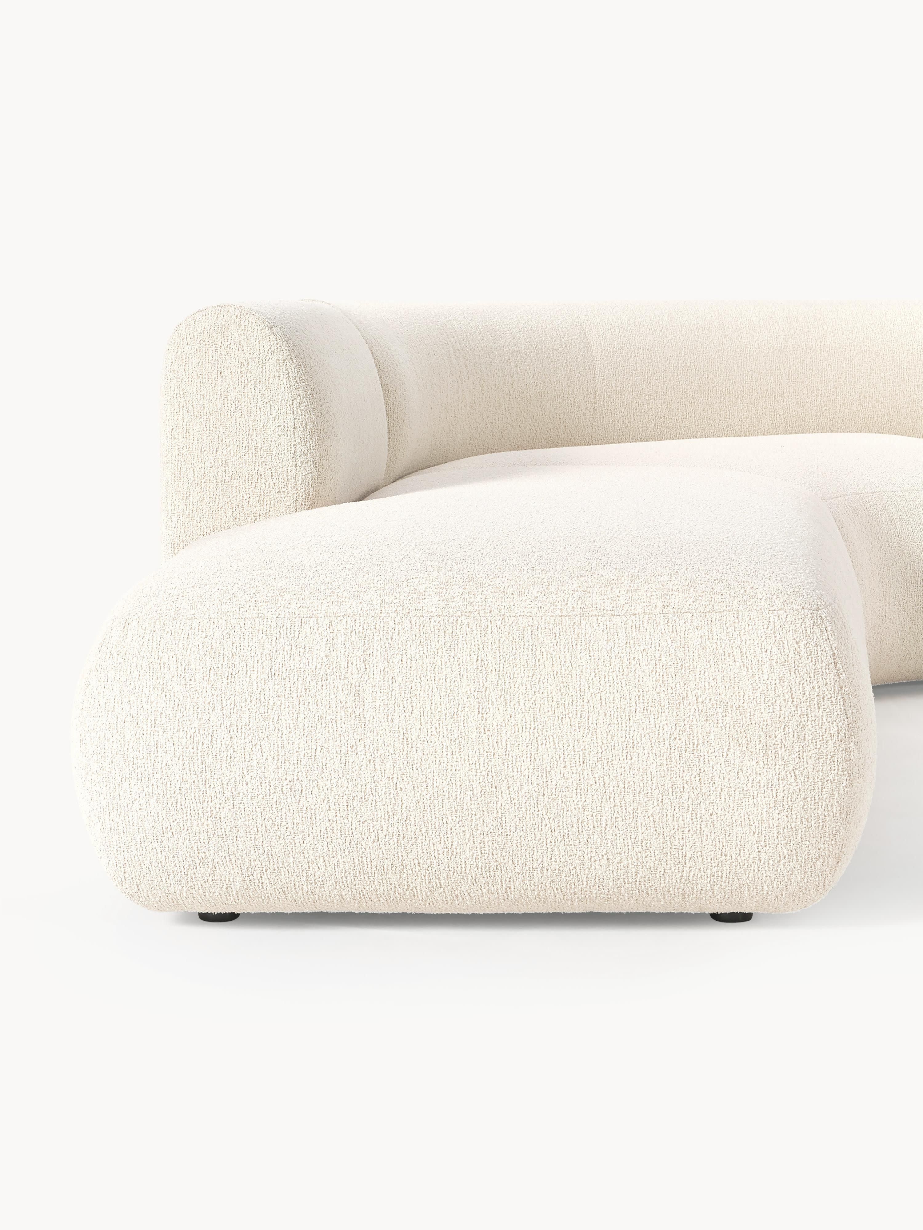 Modulares Bouclé-Ecksofa Sofia (4-Sitzer)
