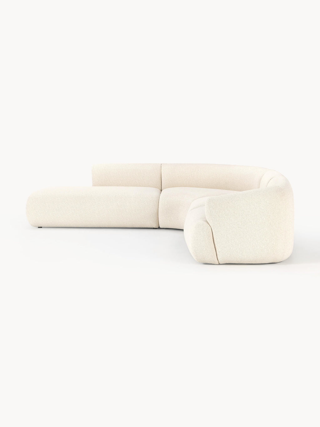 Modulares Bouclé-Ecksofa Sofia (4-Sitzer)