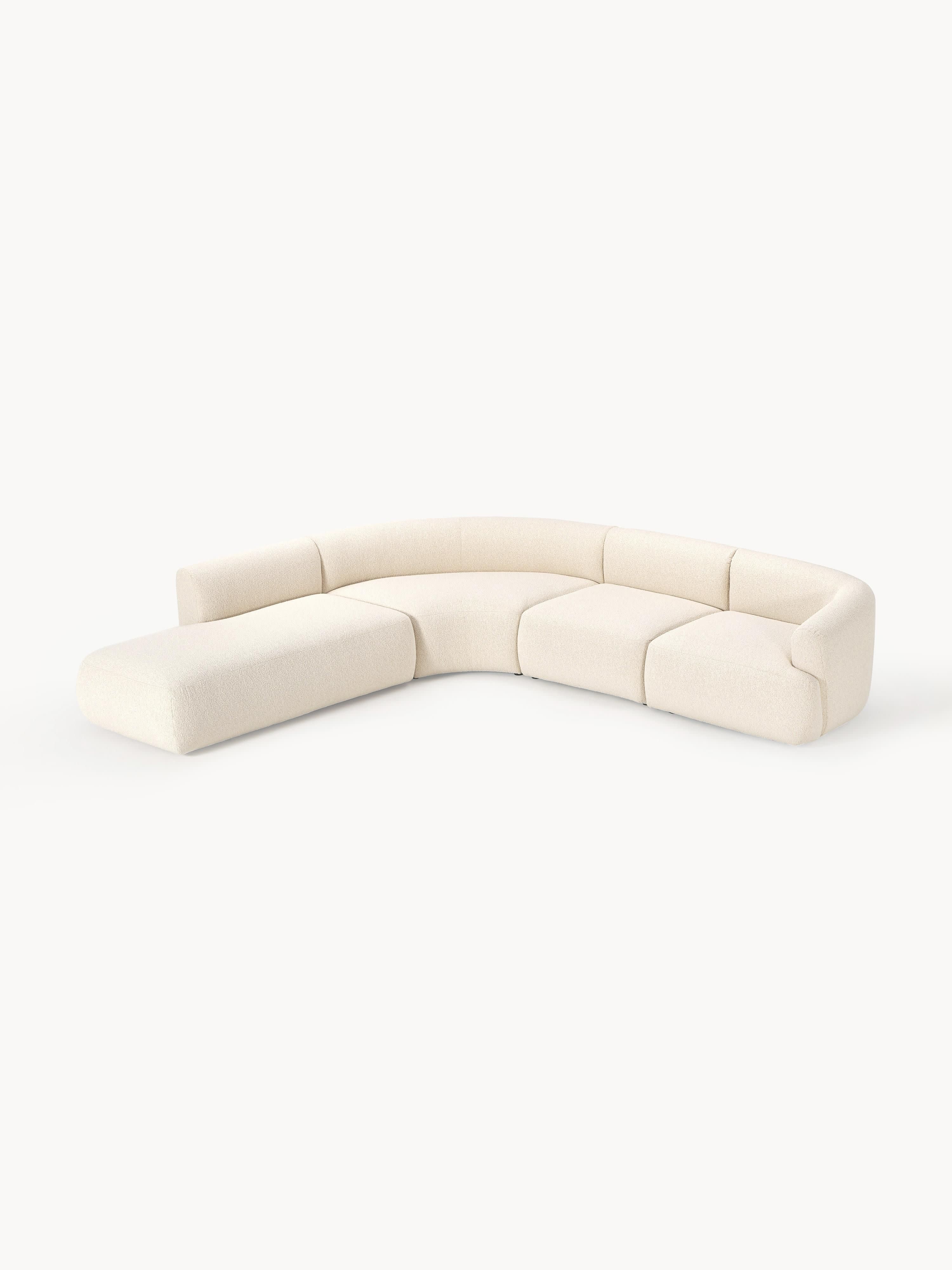 Modulares Bouclé-Ecksofa Sofia (4-Sitzer)