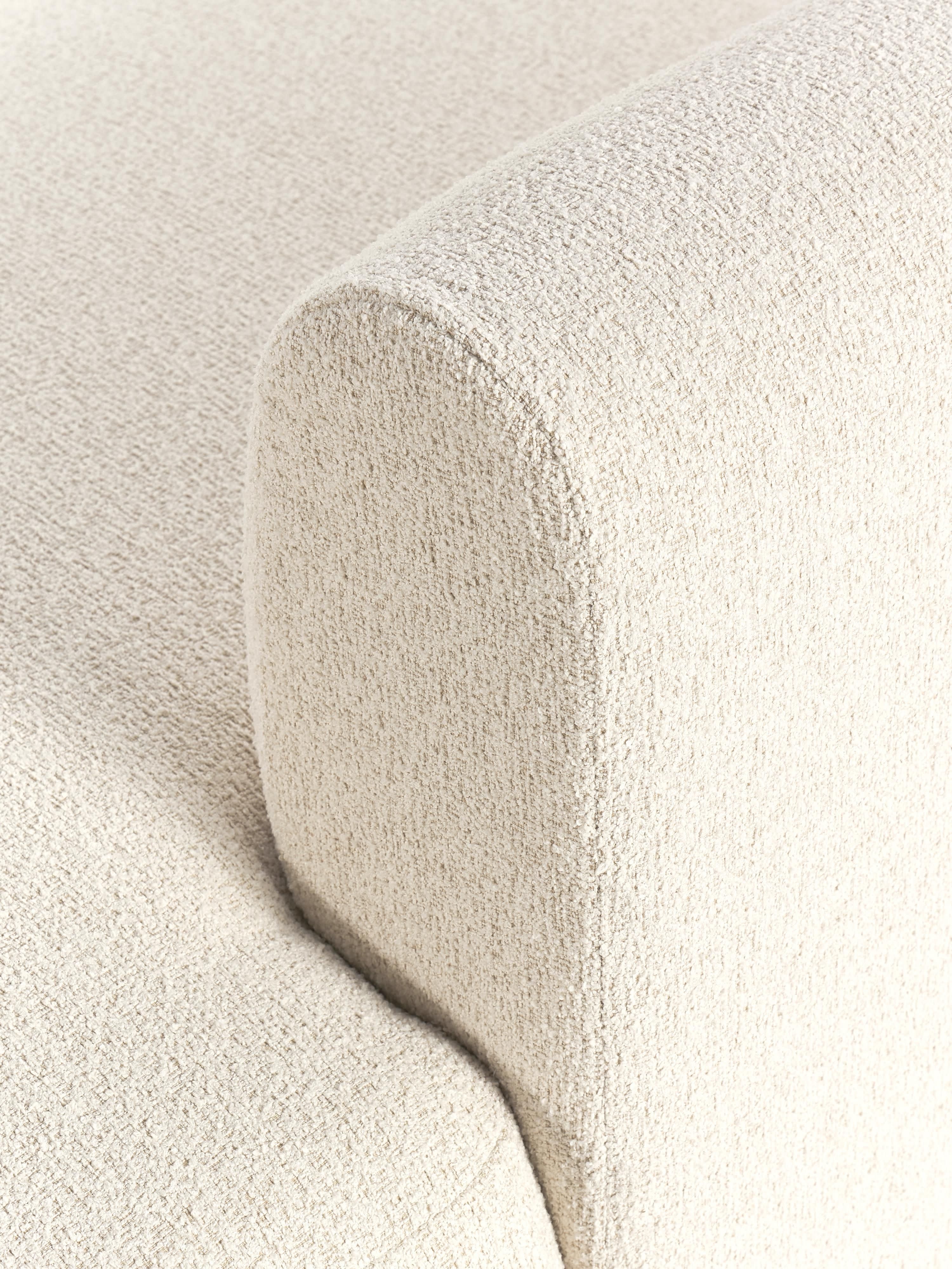 Modulares Bouclé-Ecksofa Sofia (4-Sitzer)