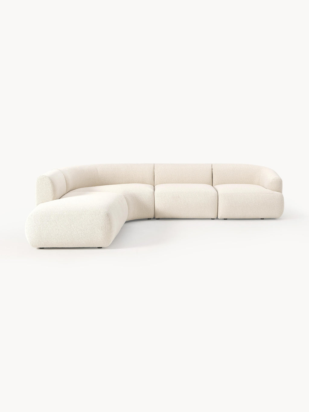 Galeriebild 1 - Modulares Bouclé-Ecksofa Sofia (4-Sitzer)