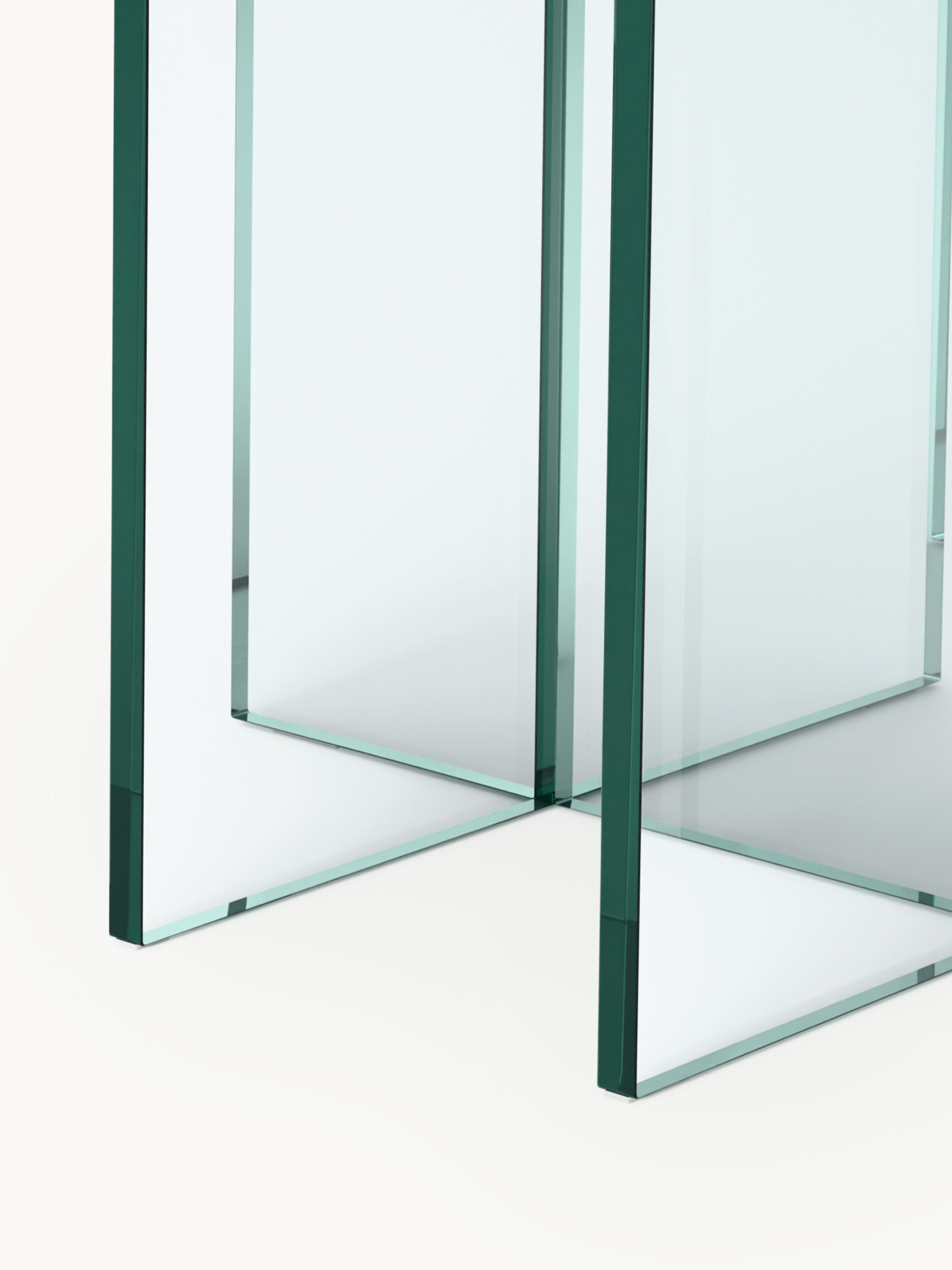 Runder Esstisch Anouk aus Glas, in verschiedenen Größen