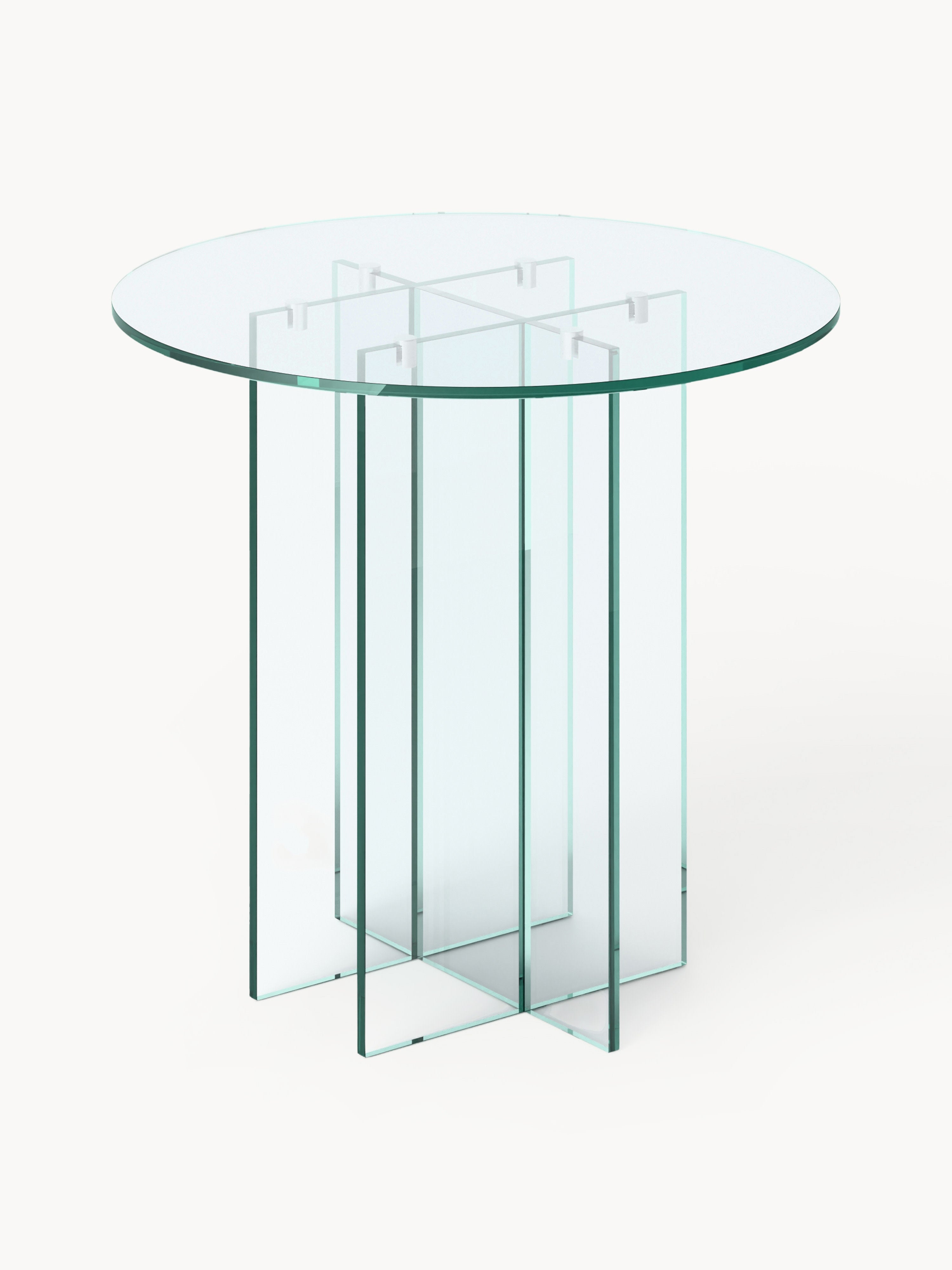 Galeriebild 1 - Runder Esstisch Anouk aus Glas