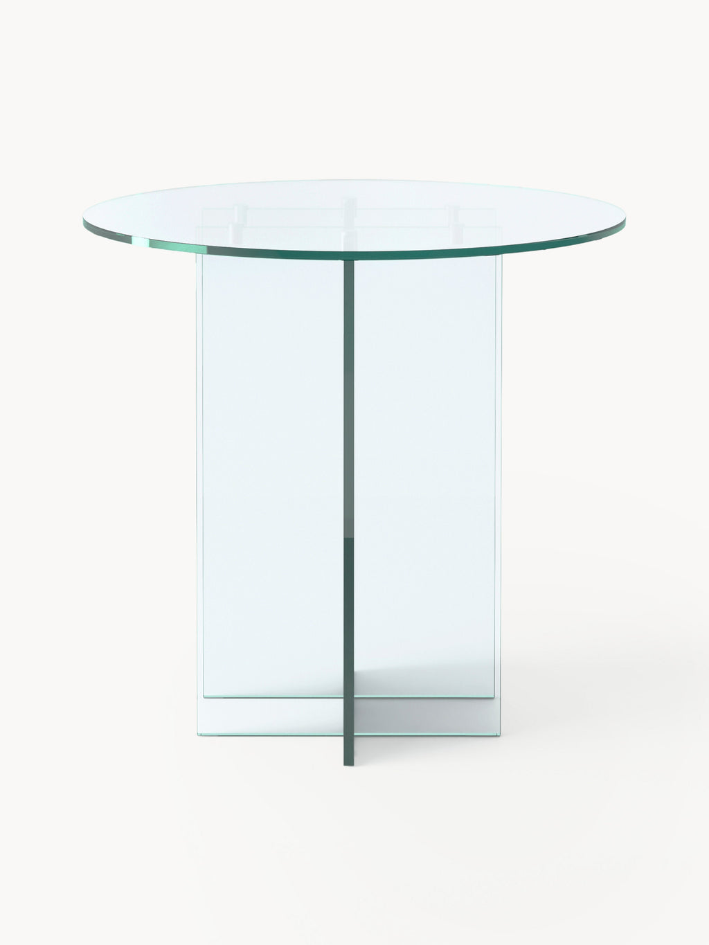 Runder Esstisch Anouk aus Glas, in verschiedenen Größen