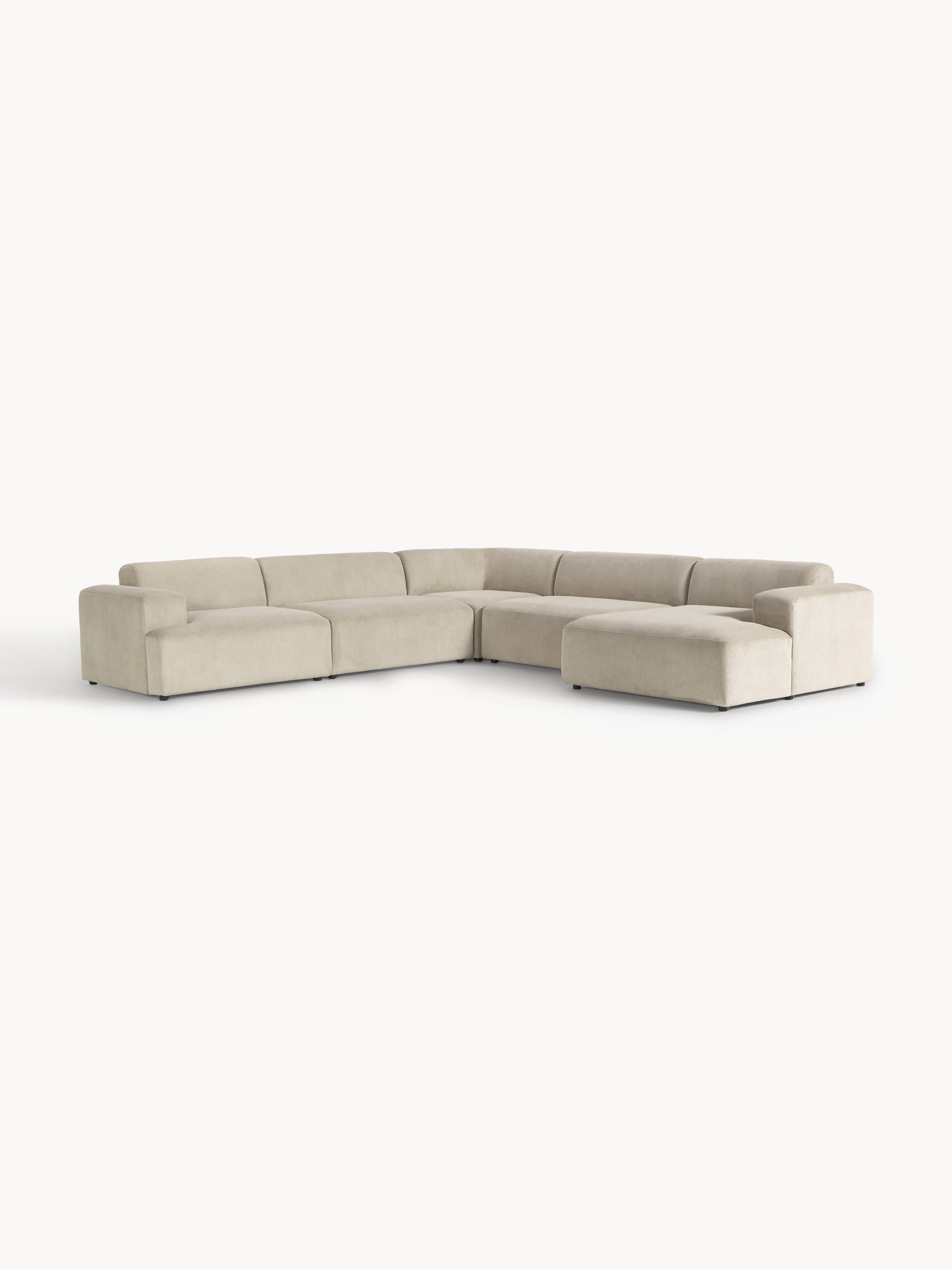 XL Cord-Ecksofa Melva