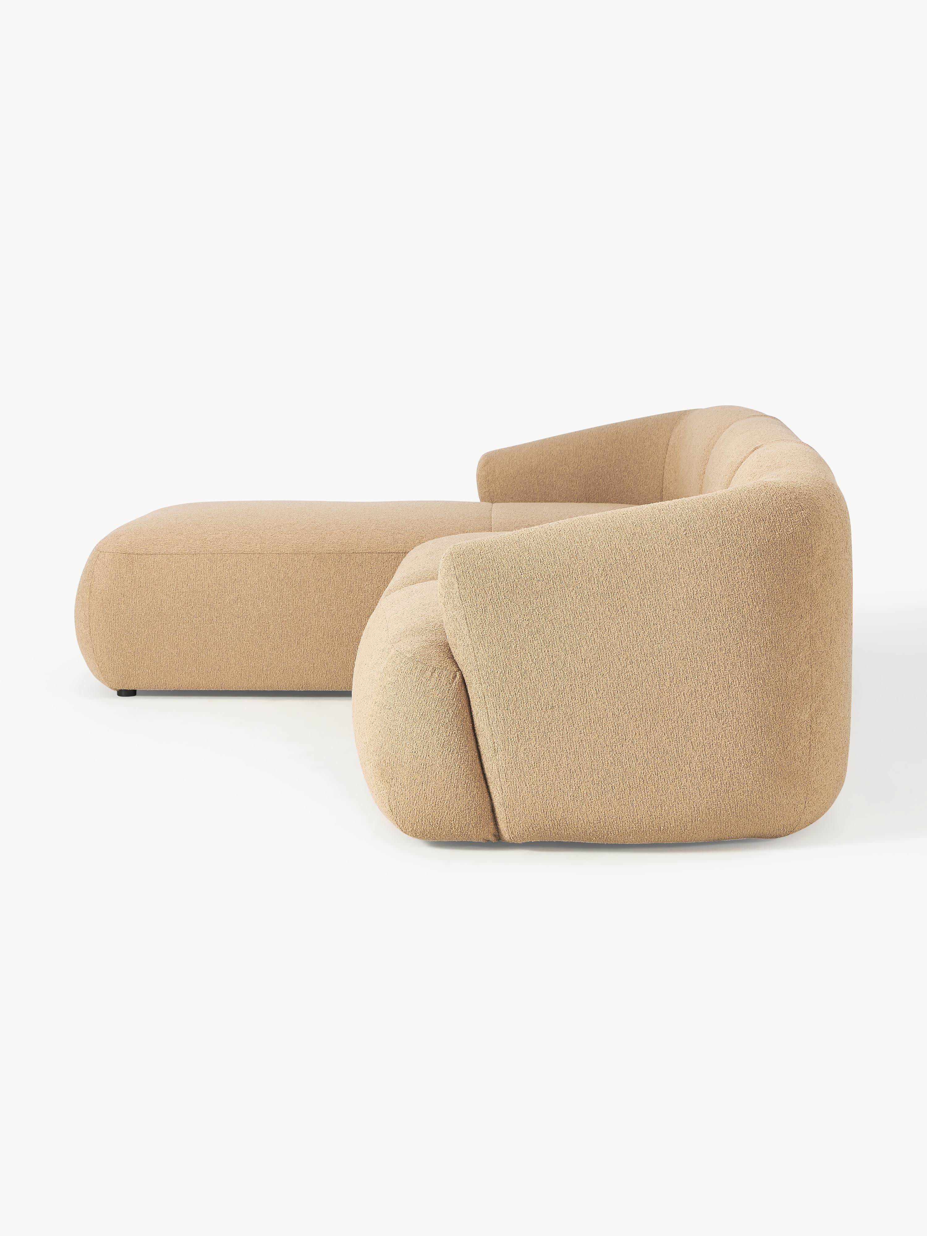 Modulares Bouclé-Ecksofa Sofia (3-Sitzer)